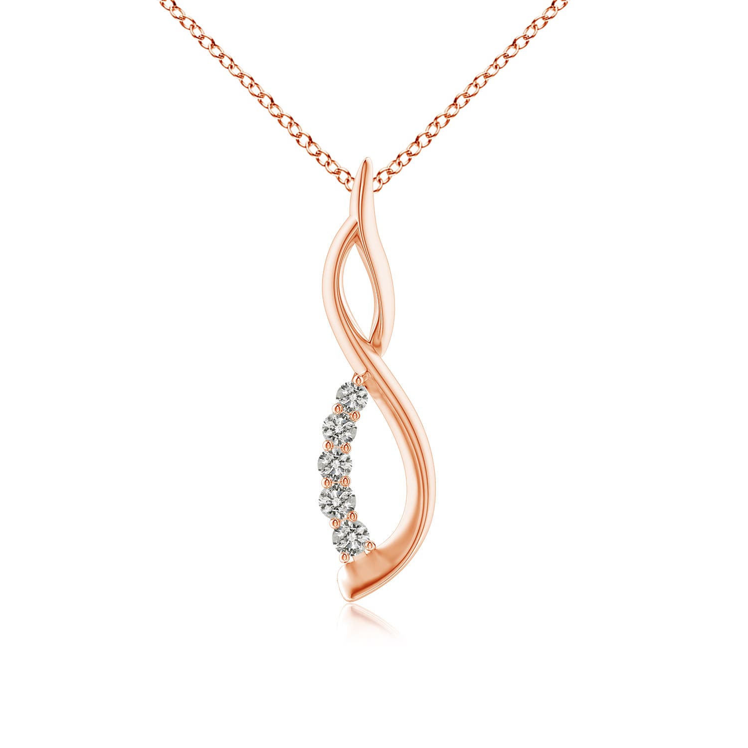 K, I3 / 0.13 CT / 14 KT Rose Gold