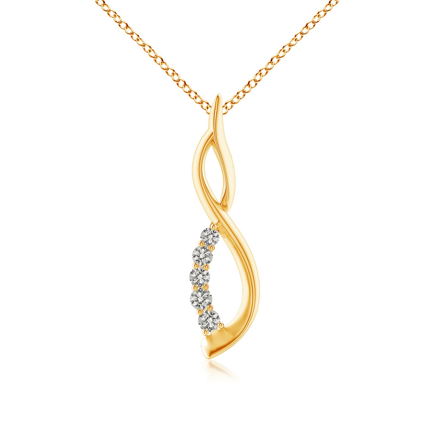 K, I3 / 0.13 CT / 14 KT Yellow Gold