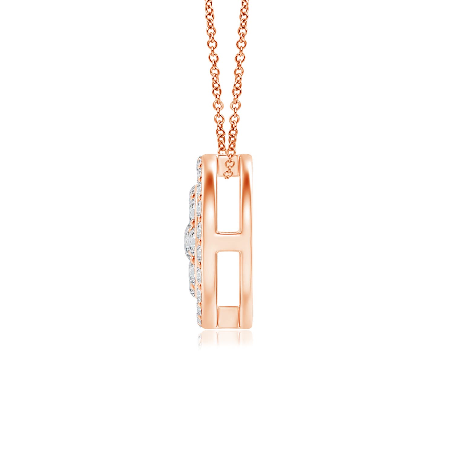 H, SI2 / 0.48 CT / 14 KT Rose Gold