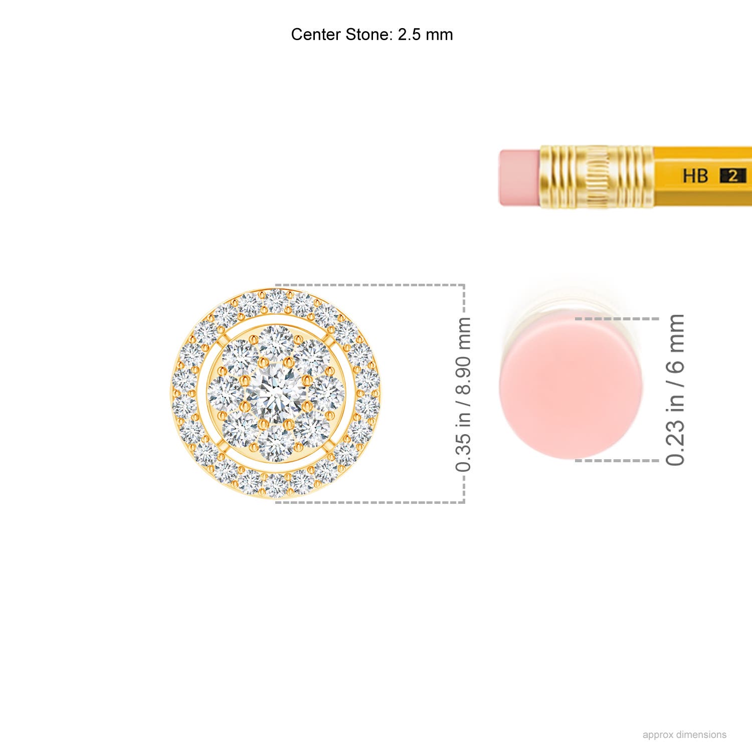 G, VS2 / 0.27 CT / 14 KT Yellow Gold