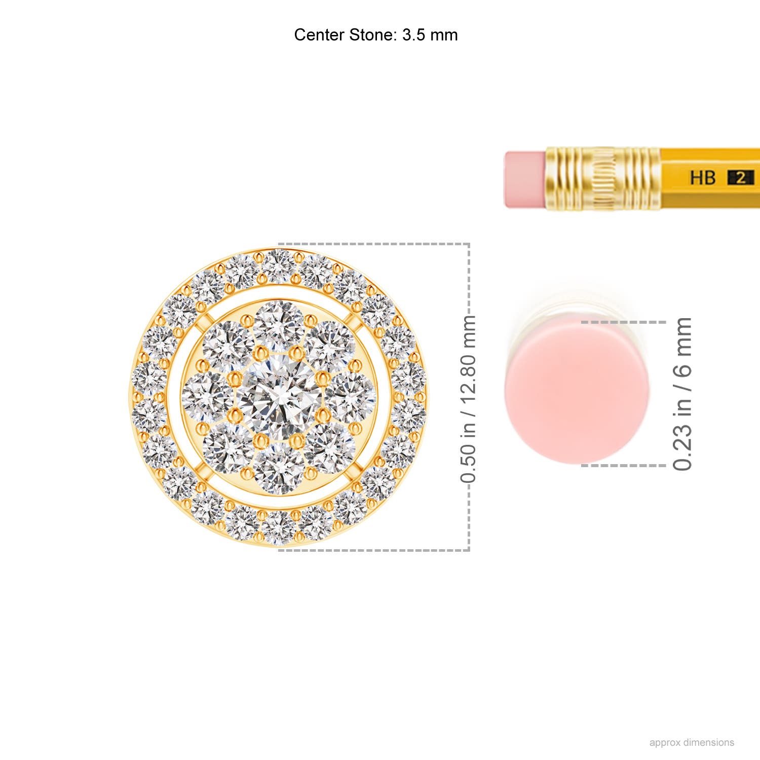 I-J, I1-I2 / 0.74 CT / 14 KT Yellow Gold