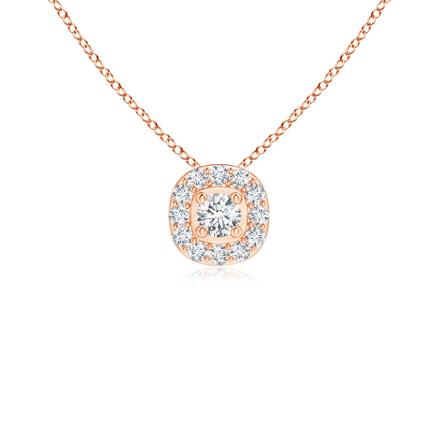 G, VS2 / 0.17 CT / 14 KT Rose Gold