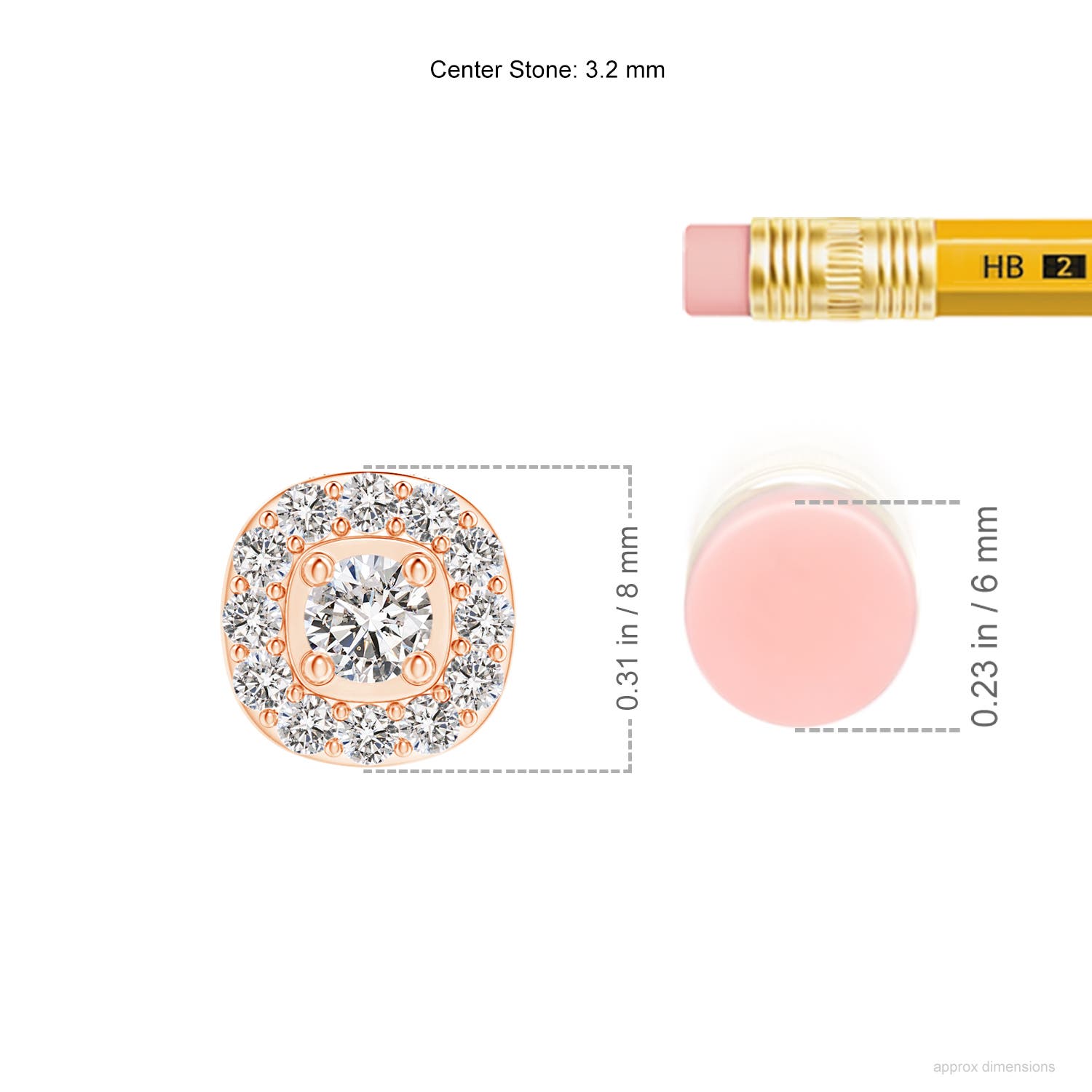 I-J, I1-I2 / 0.29 CT / 14 KT Rose Gold