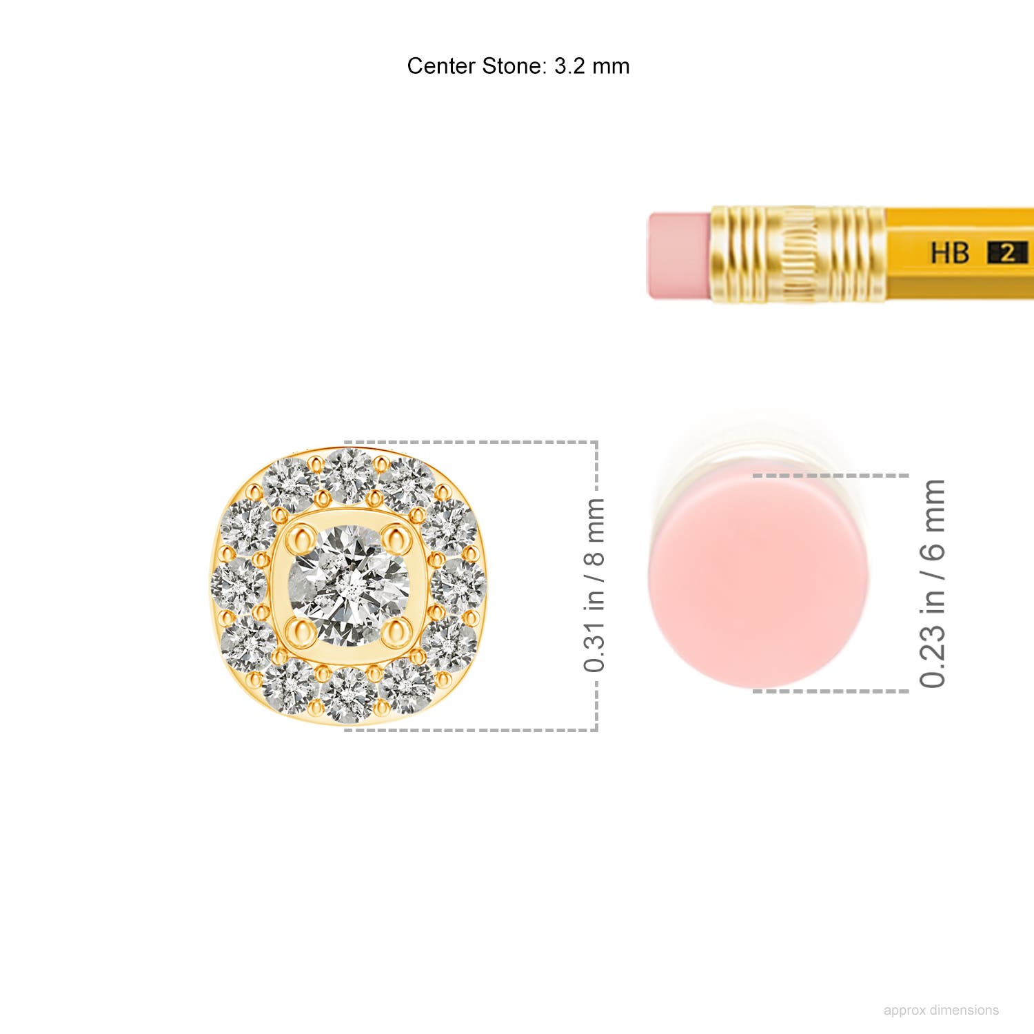 K, I3 / 0.29 CT / 14 KT Yellow Gold