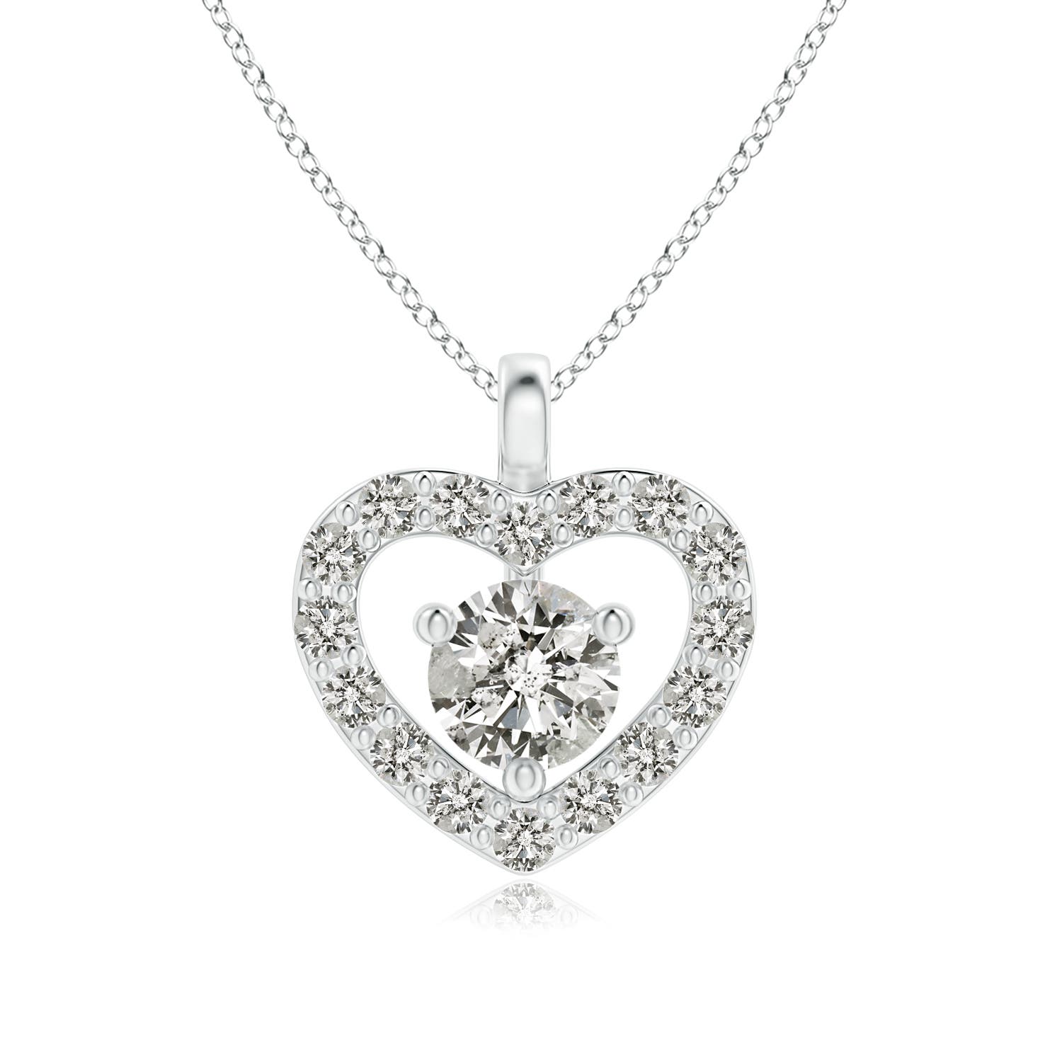 K, I3 / 0.16 CT / 14 KT White Gold