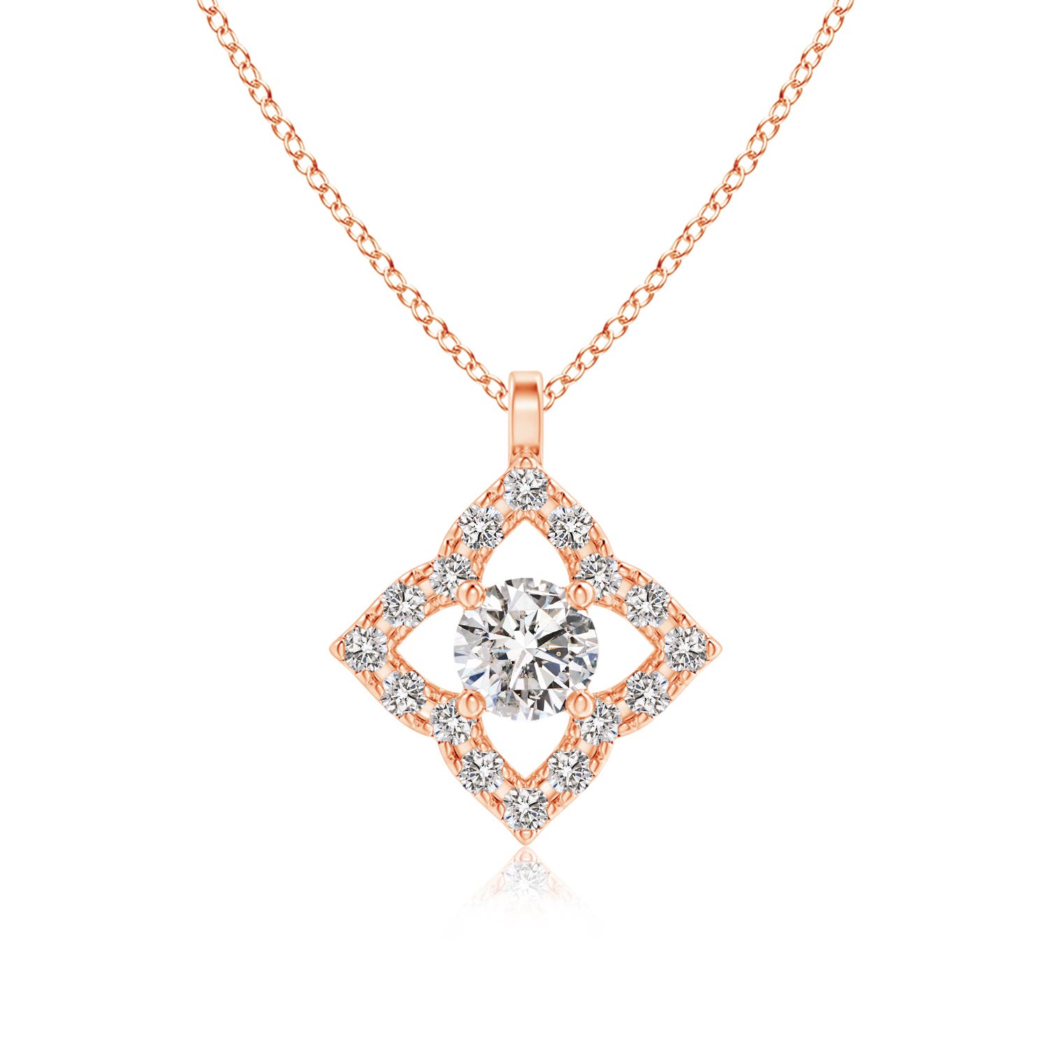 I-J, I1-I2 / 0.19 CT / 14 KT Rose Gold