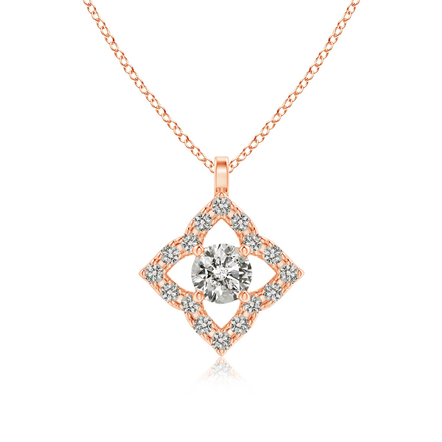 K, I3 / 0.19 CT / 14 KT Rose Gold