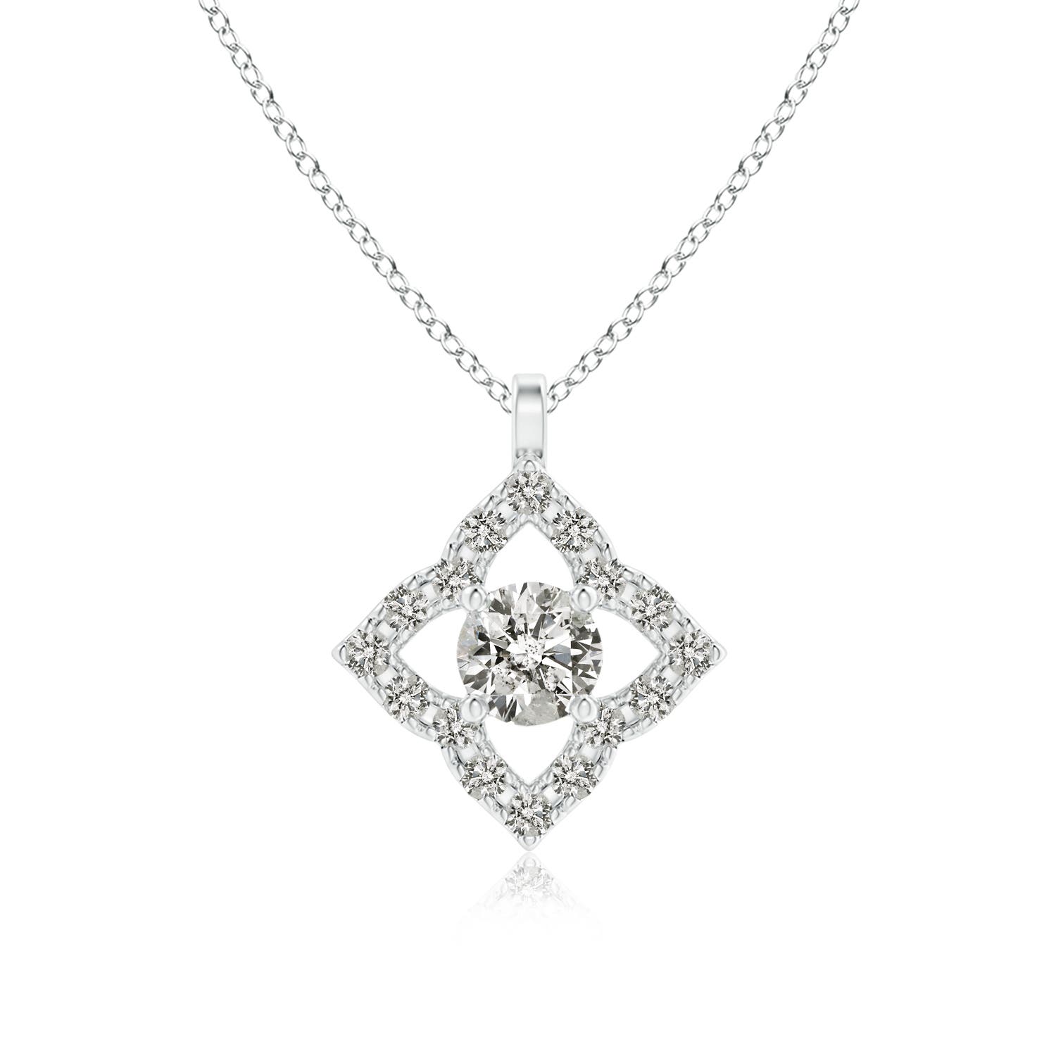 K, I3 / 0.19 CT / 14 KT White Gold