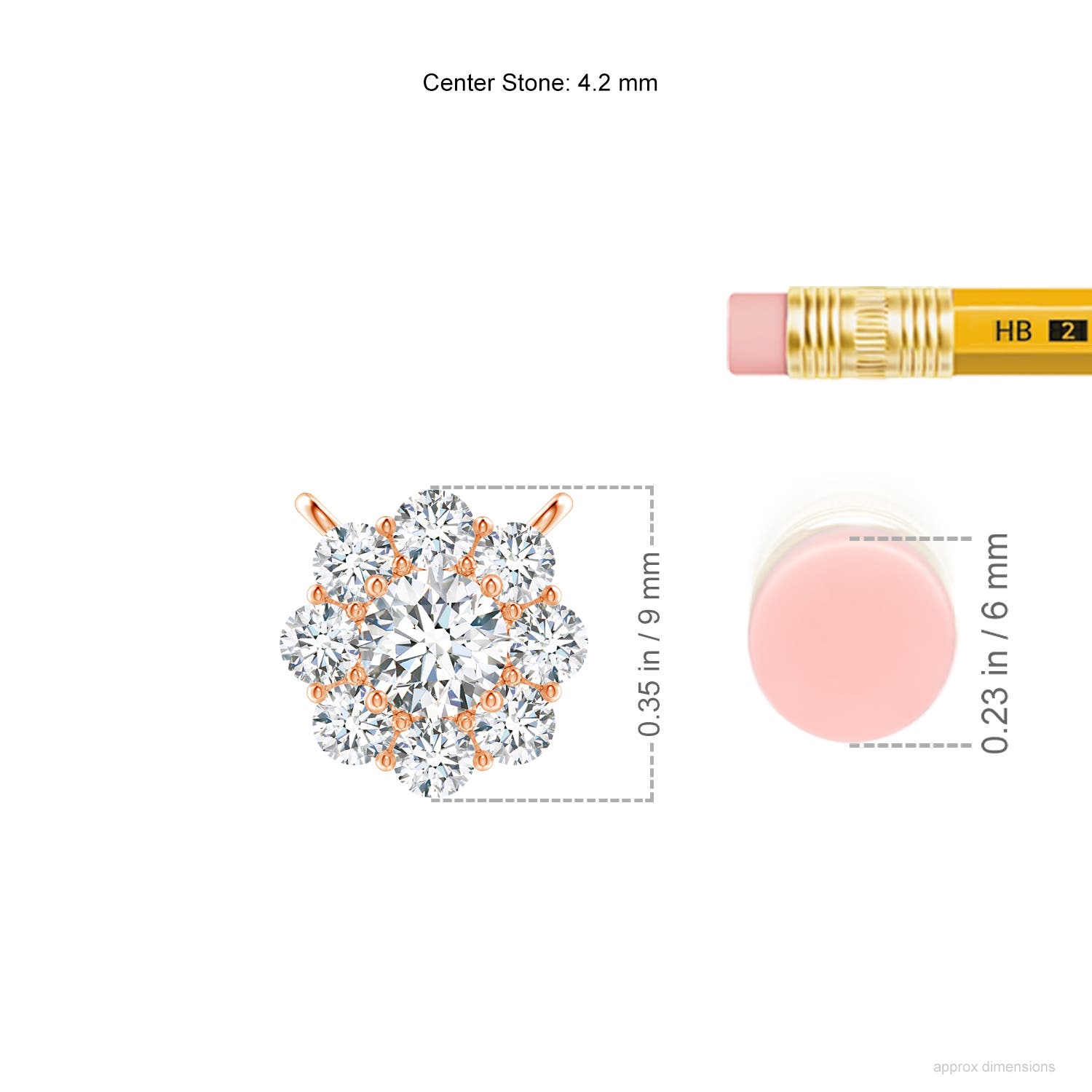 G, VS2 / 0.76 CT / 14 KT Rose Gold