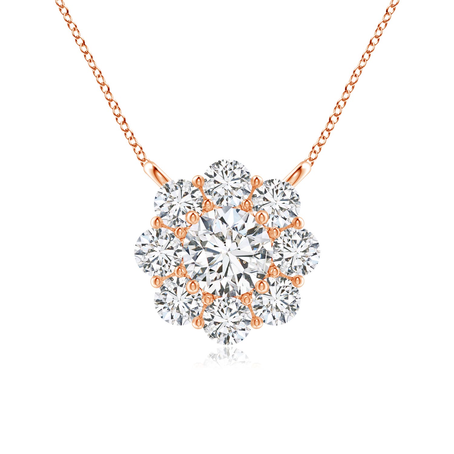 H, SI2 / 0.76 CT / 14 KT Rose Gold