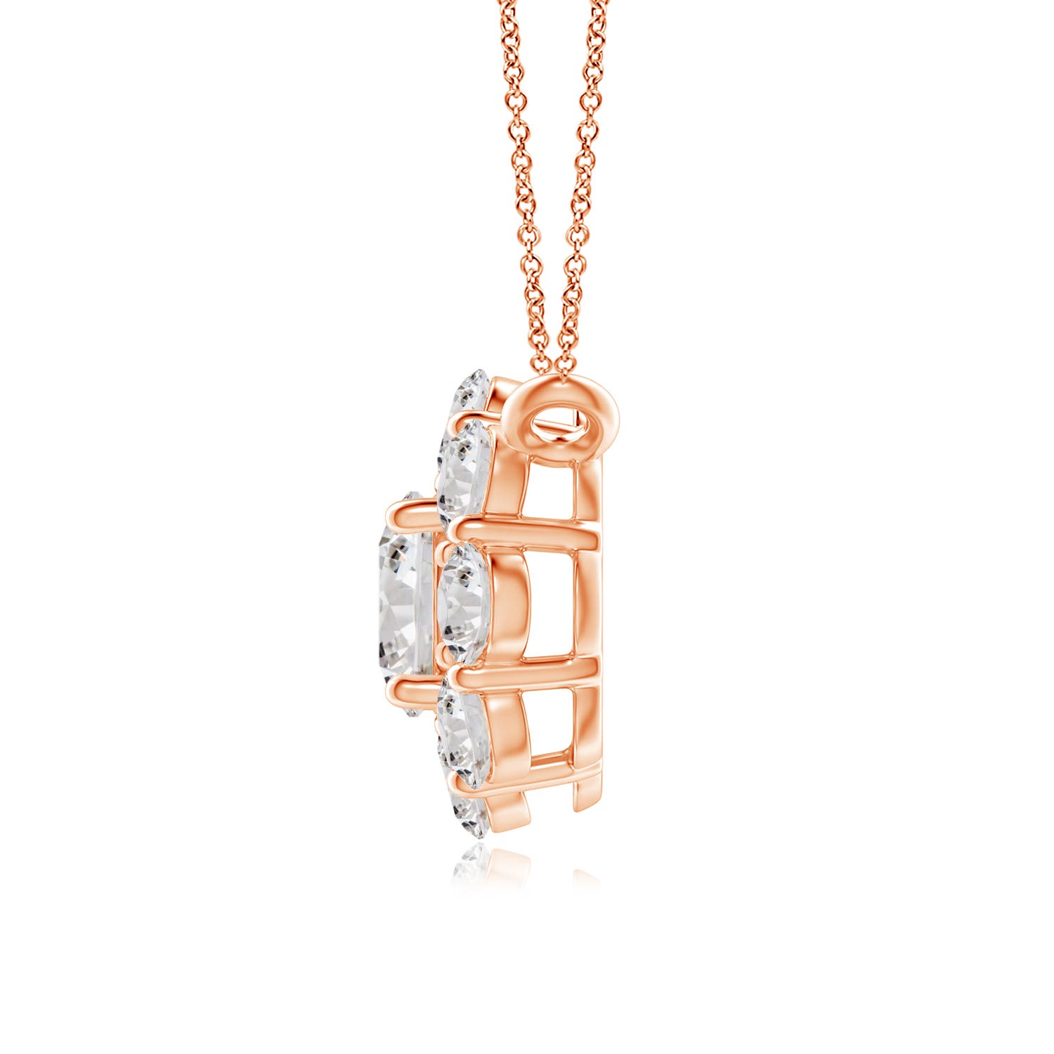 I-J, I1-I2 / 1 CT / 14 KT Rose Gold