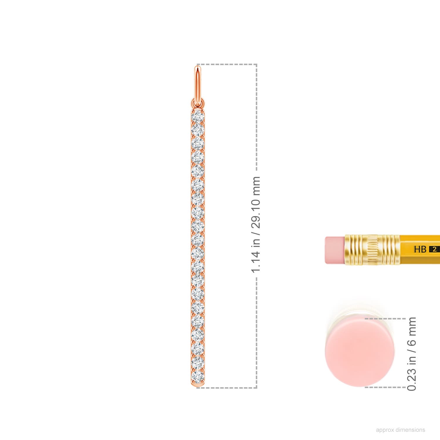 G, VS2 / 0.16 CT / 14 KT Rose Gold