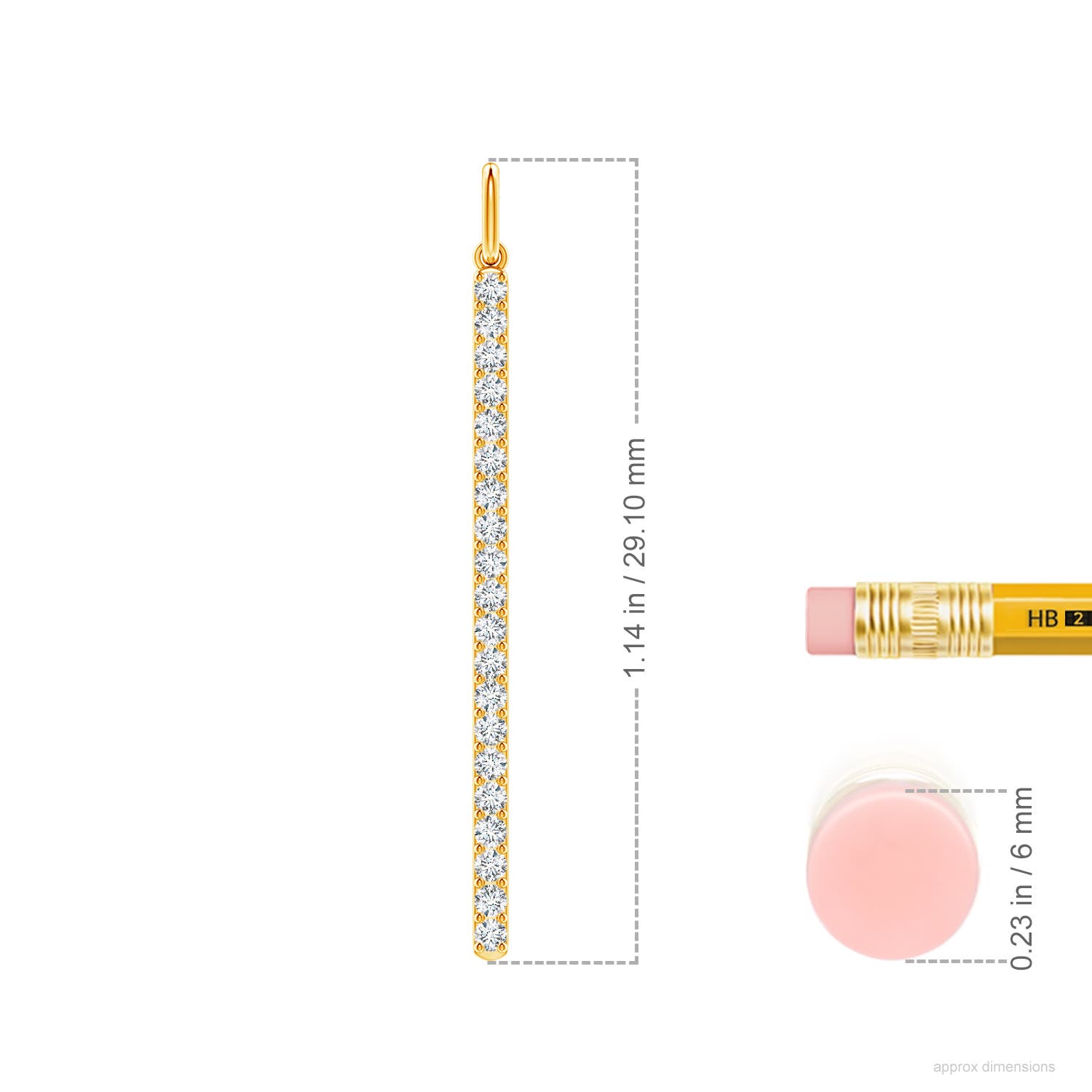 G, VS2 / 0.16 CT / 14 KT Yellow Gold