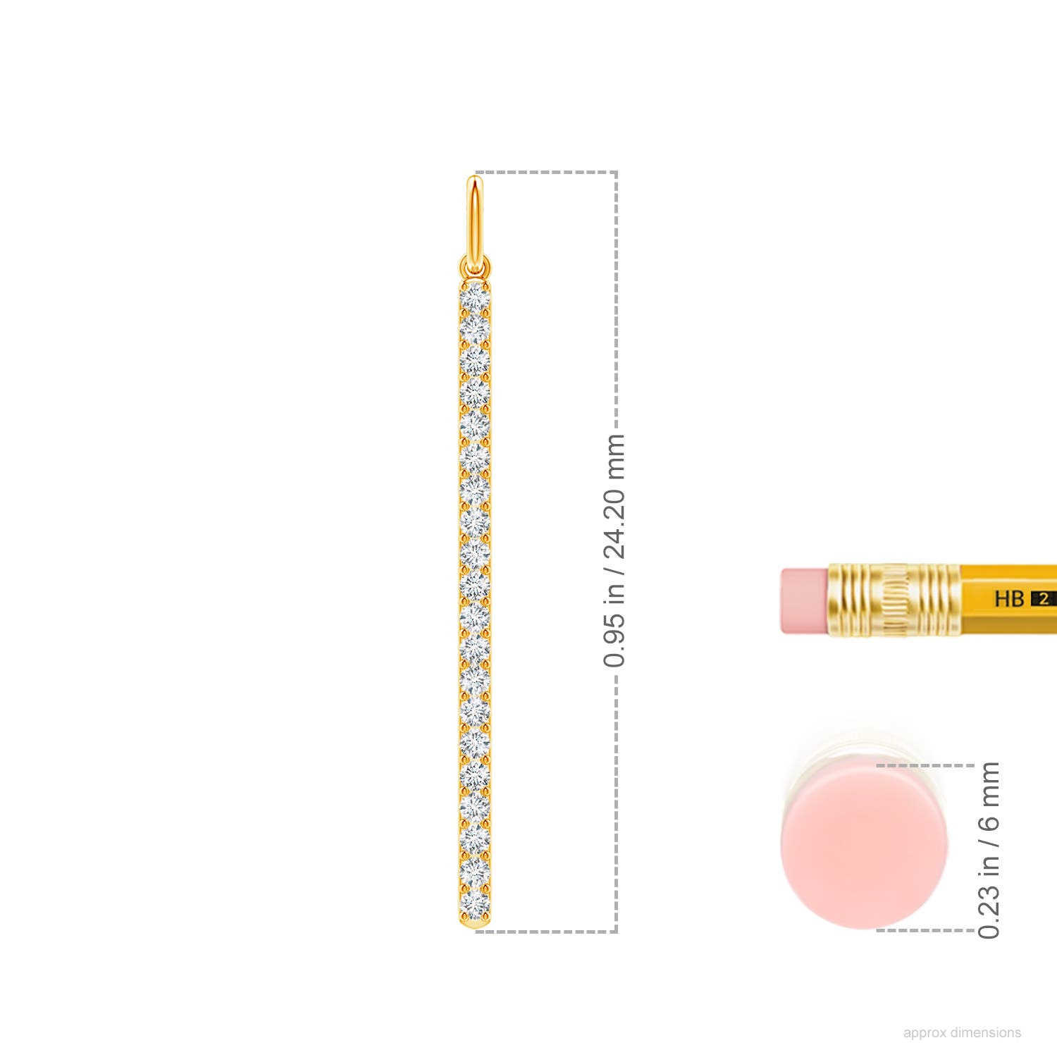 G, VS2 / 0.1 CT / 14 KT Yellow Gold