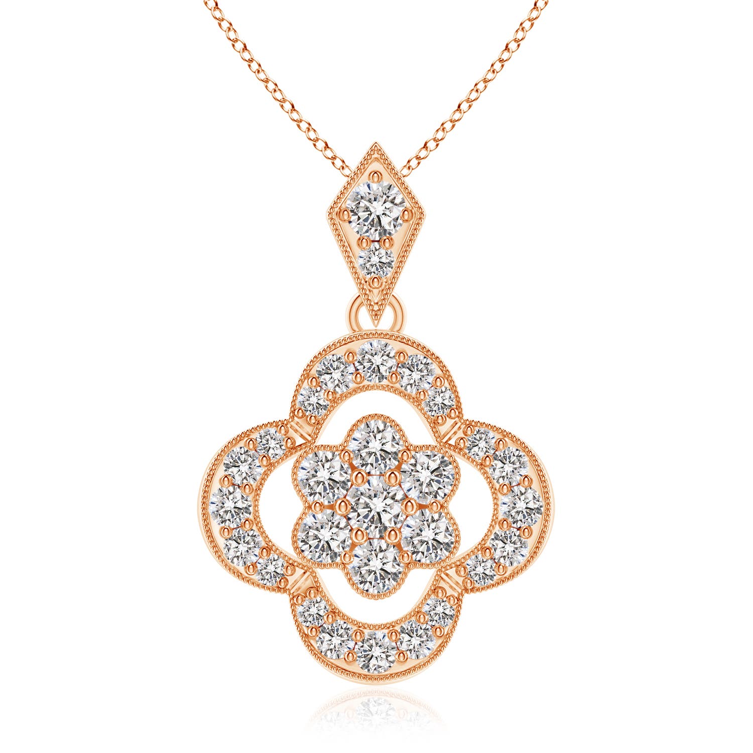 I-J, I1-I2 / 0.1 CT / 14 KT Rose Gold