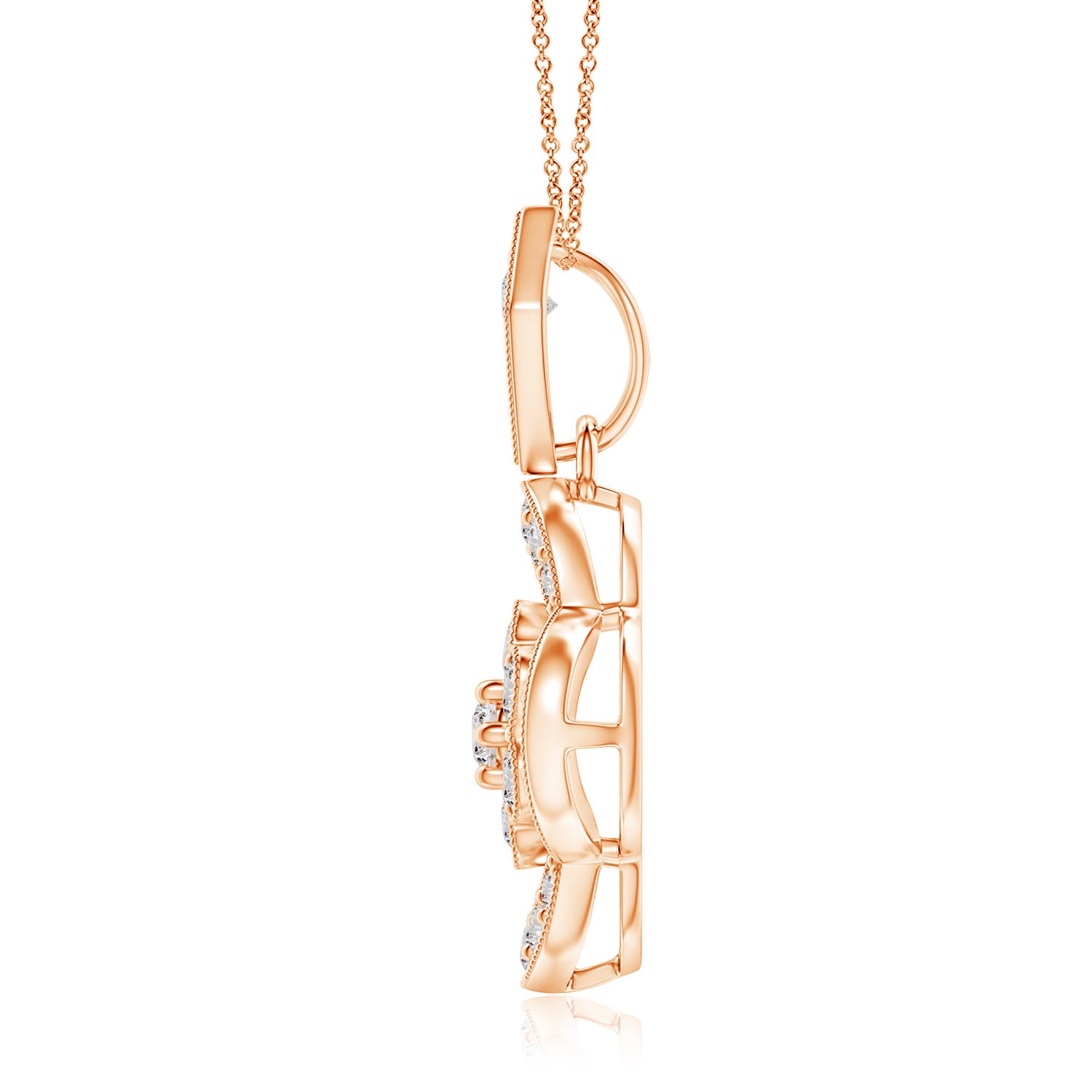 I-J, I1-I2 / 0.1 CT / 14 KT Rose Gold