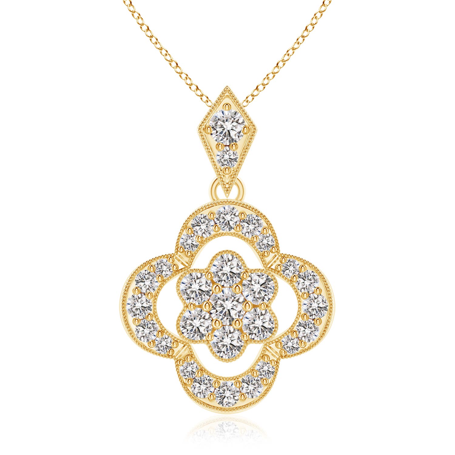 I-J, I1-I2 / 0.1 CT / 14 KT Yellow Gold