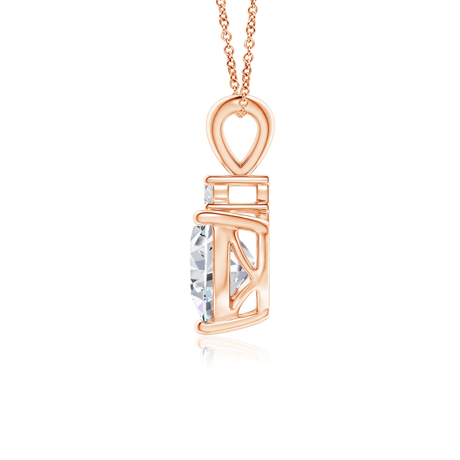 H, SI2 / 0.79 CT / 14 KT Rose Gold