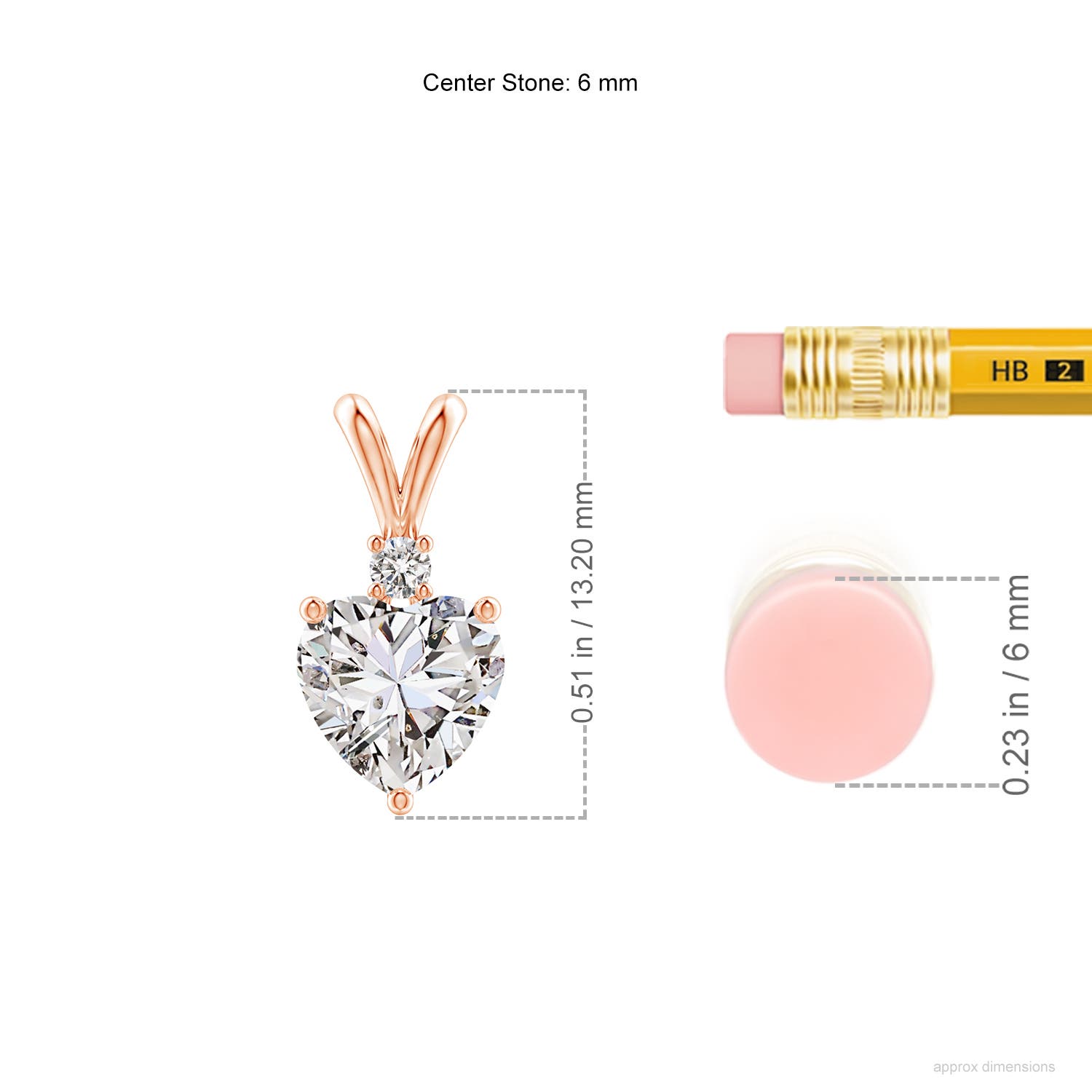 I-J, I1-I2 / 0.79 CT / 14 KT Rose Gold