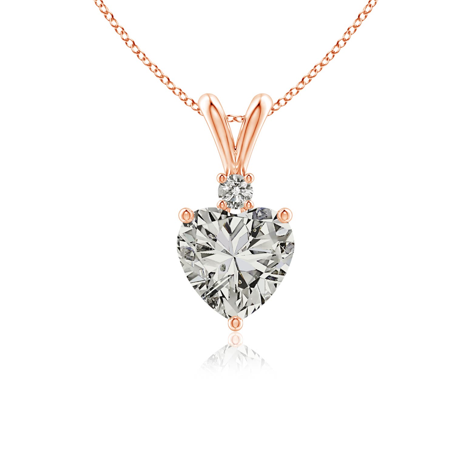 K, I3 / 0.79 CT / 14 KT Rose Gold