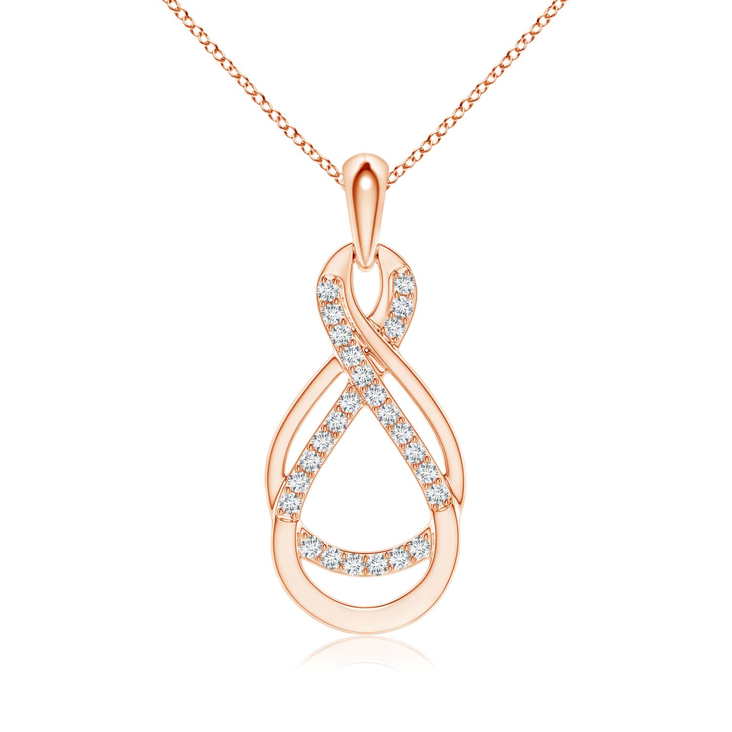 G, VS2 / 0.18 CT / 14 KT Rose Gold