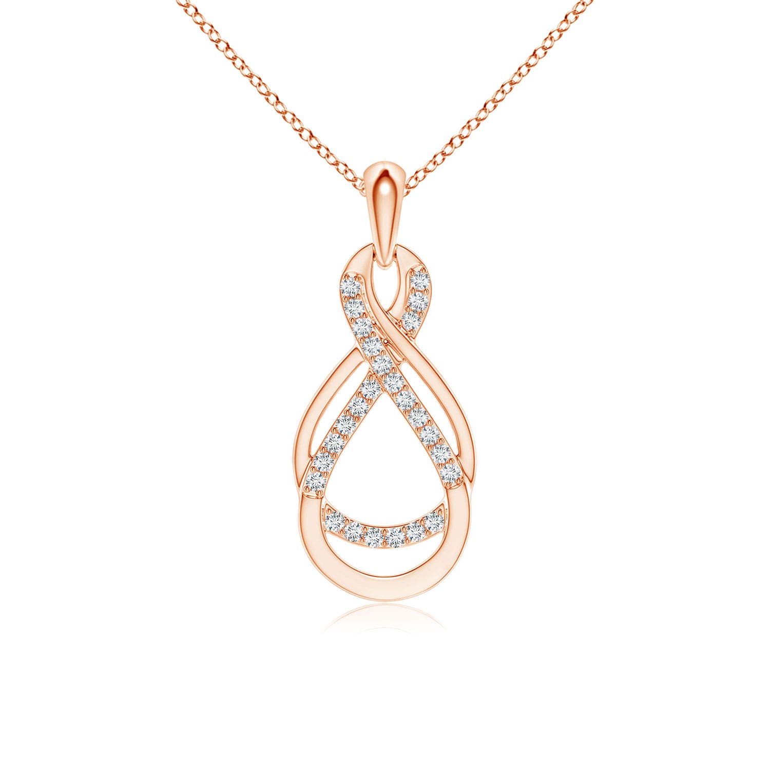 G, VS2 / 0.13 CT / 14 KT Rose Gold