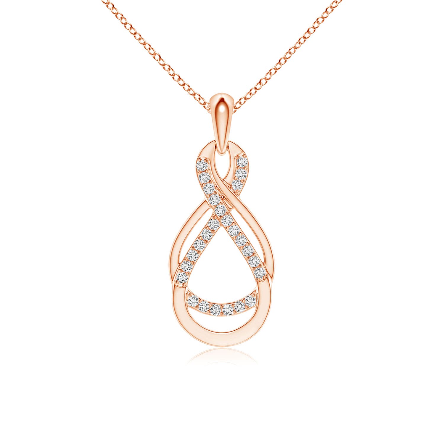 H, SI2 / 0.13 CT / 14 KT Rose Gold