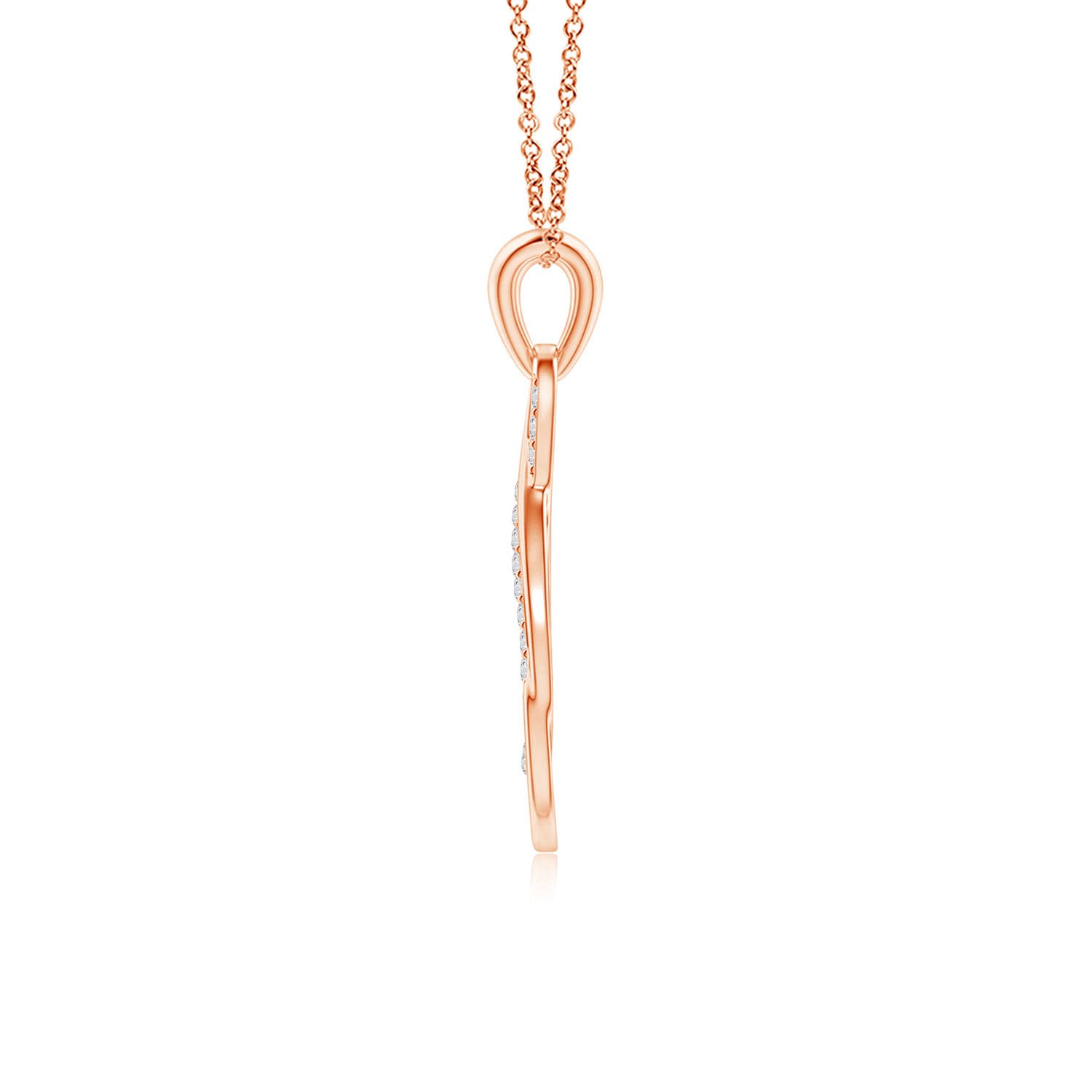 H, SI2 / 0.13 CT / 14 KT Rose Gold