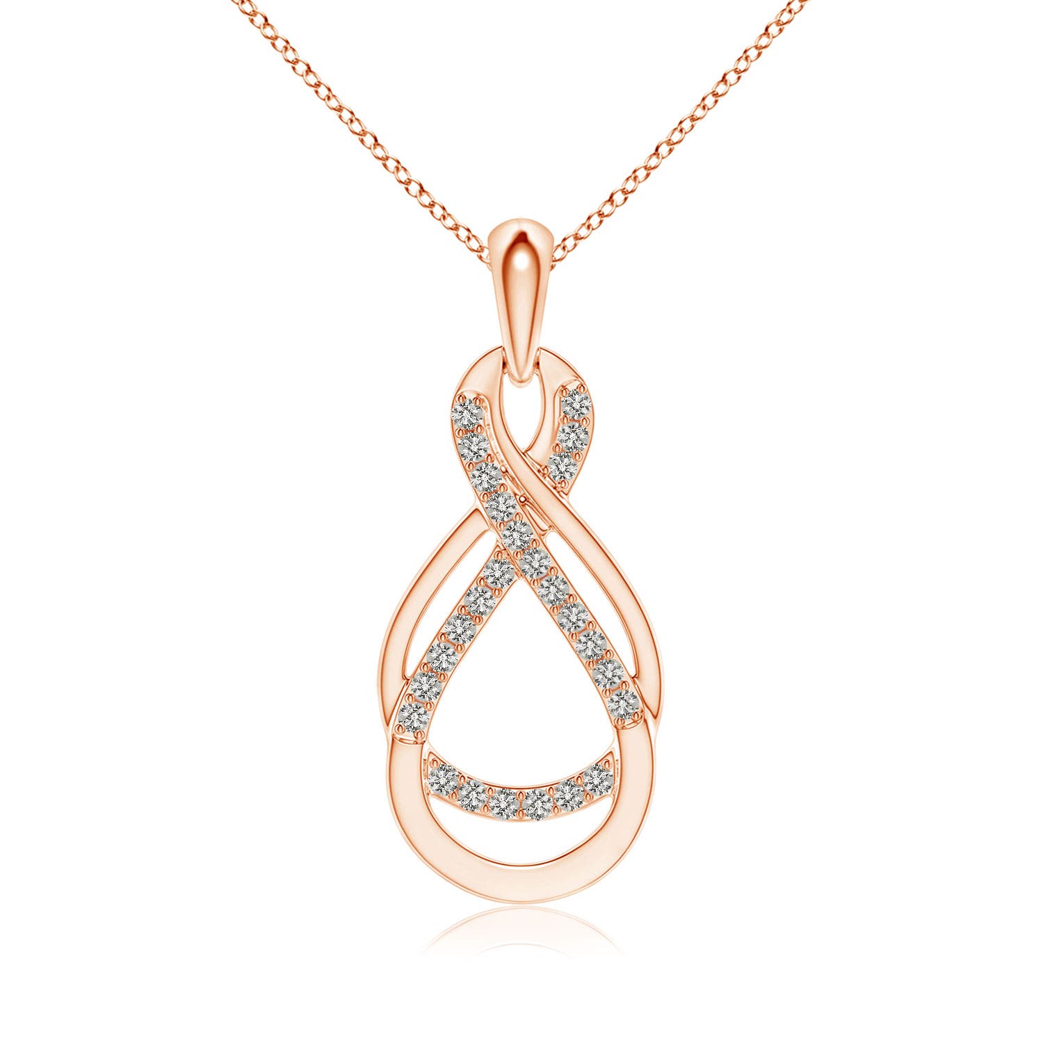 K, I3 / 0.18 CT / 14 KT Rose Gold