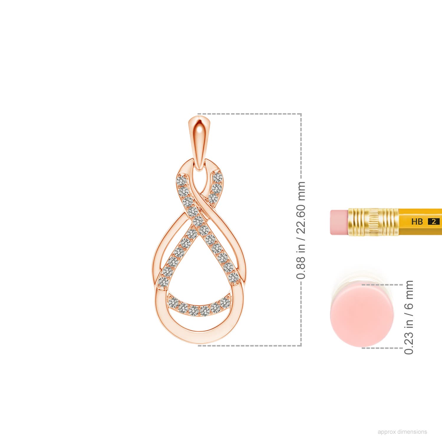 K, I3 / 0.13 CT / 14 KT Rose Gold