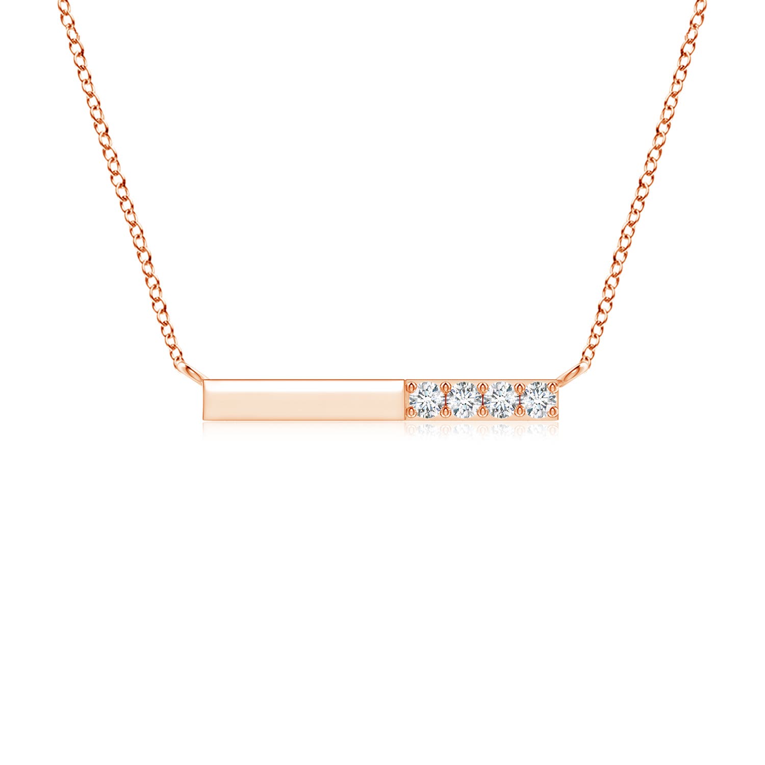 G, VS2 / 0.12 CT / 14 KT Rose Gold