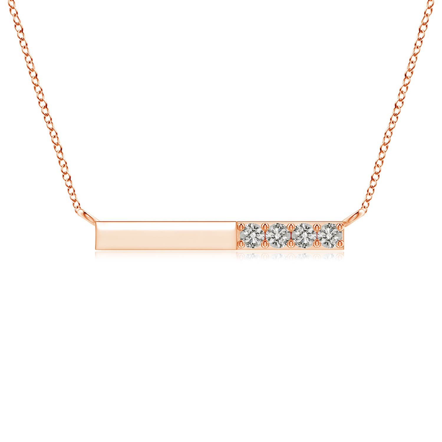 K, I3 / 0.21 CT / 14 KT Rose Gold