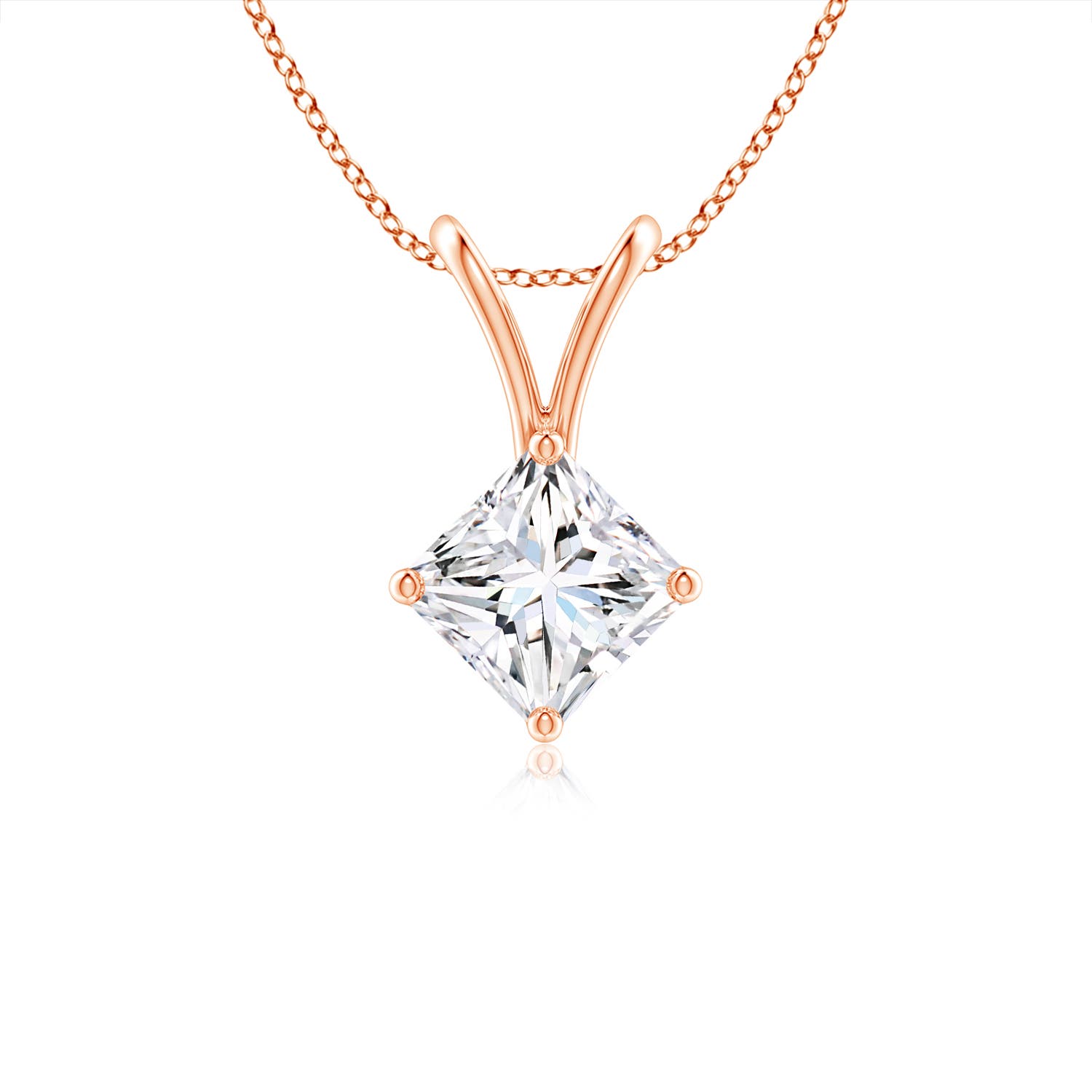 G, VS2 / 0.33 CT / 14 KT Rose Gold