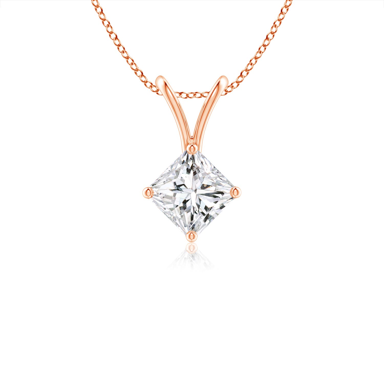 H, SI2 / 0.25 CT / 14 KT Rose Gold