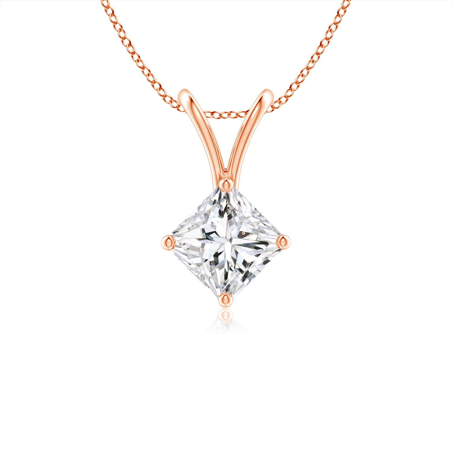 H, SI2 / 0.33 CT / 14 KT Rose Gold