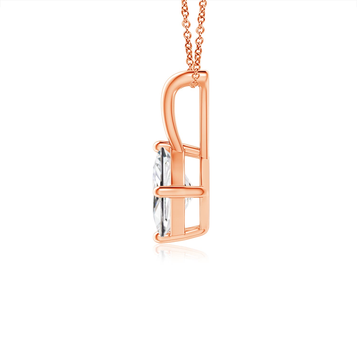 H, SI2 / 0.33 CT / 14 KT Rose Gold