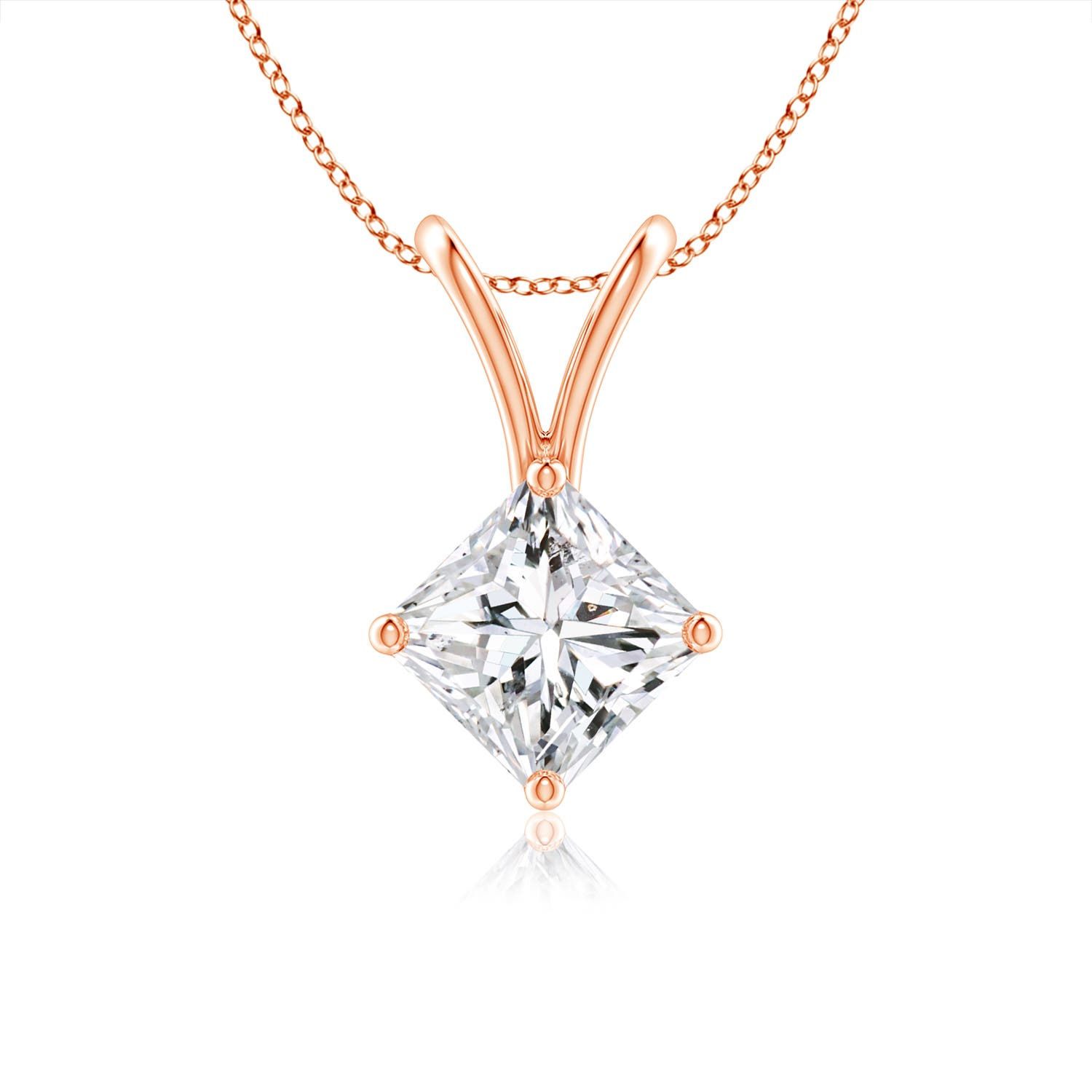 H, SI2 / 0.5 CT / 14 KT Rose Gold