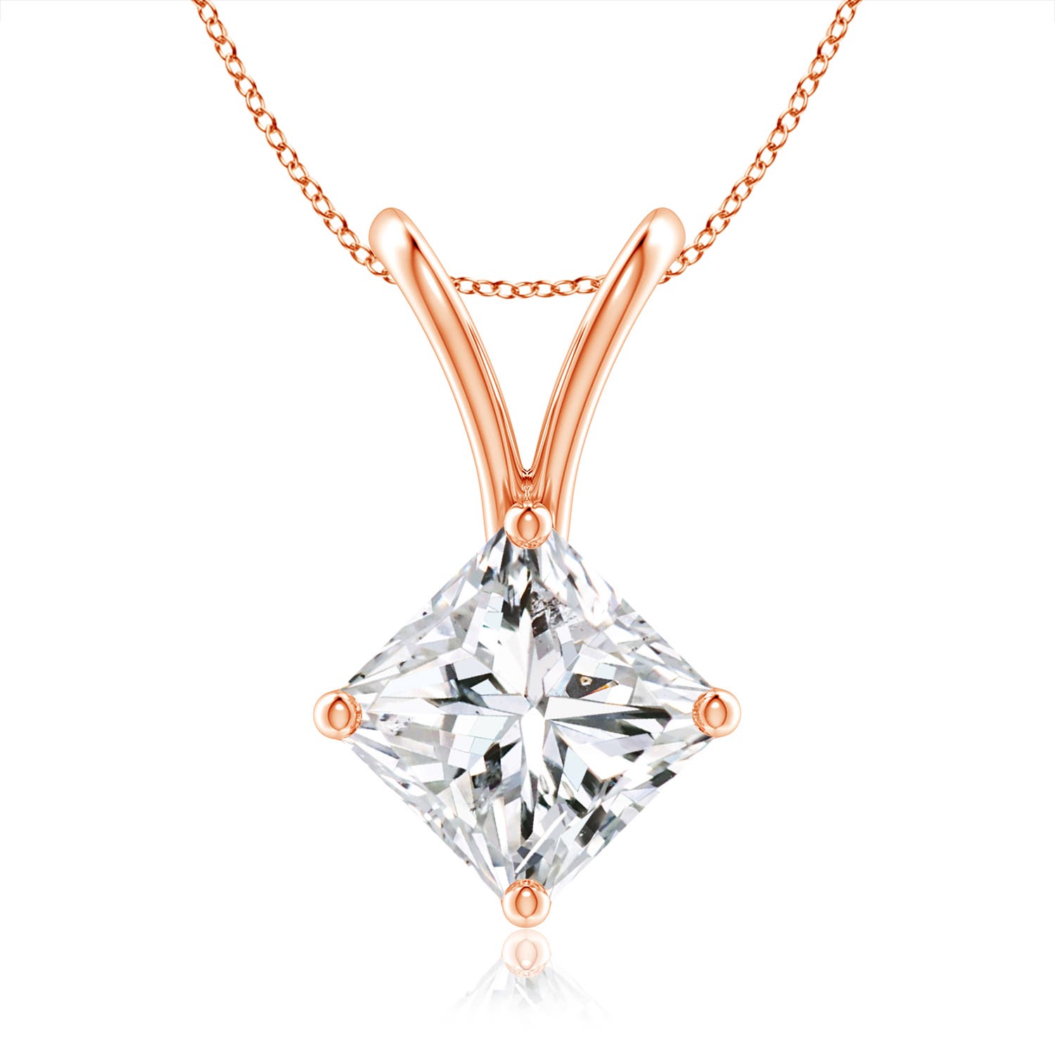 H, SI2 / 1.05 CT / 14 KT Rose Gold