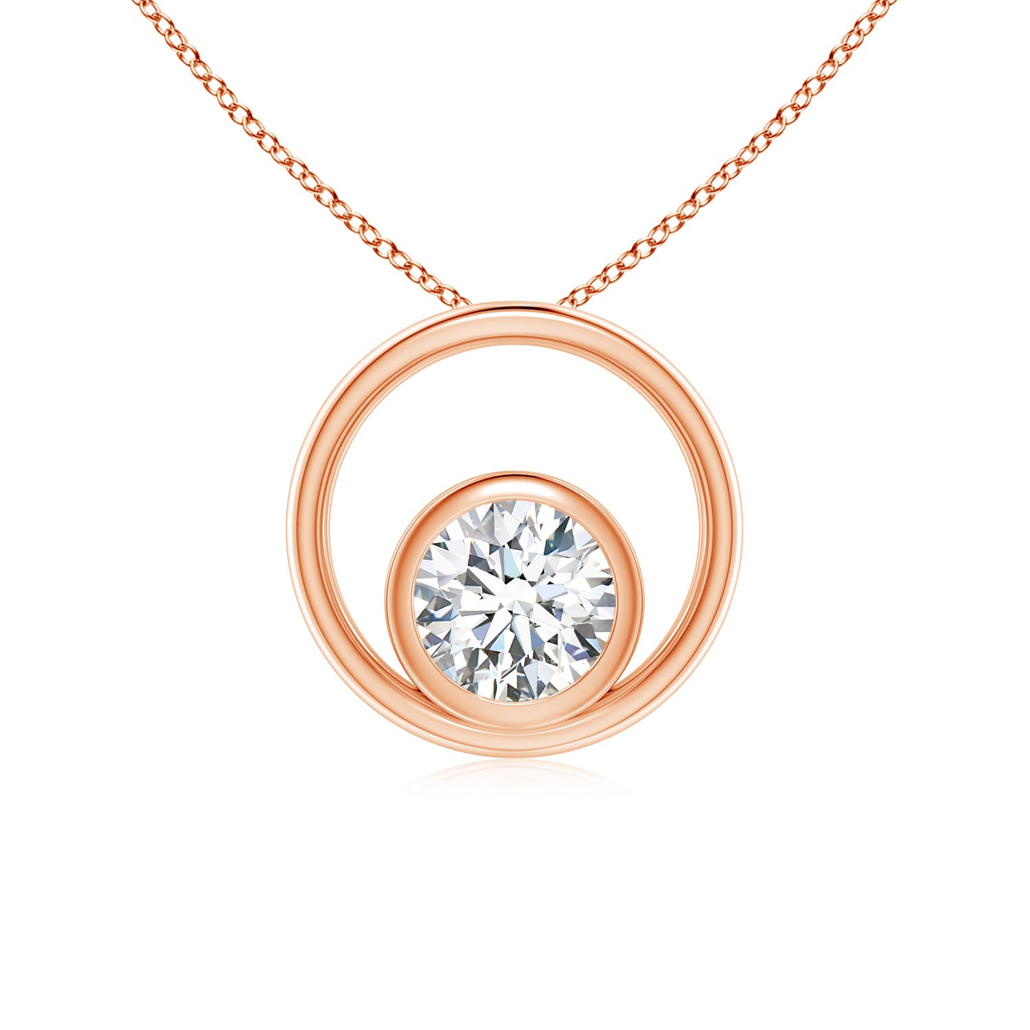 G, VS2 / 0.33 CT / 14 KT Rose Gold