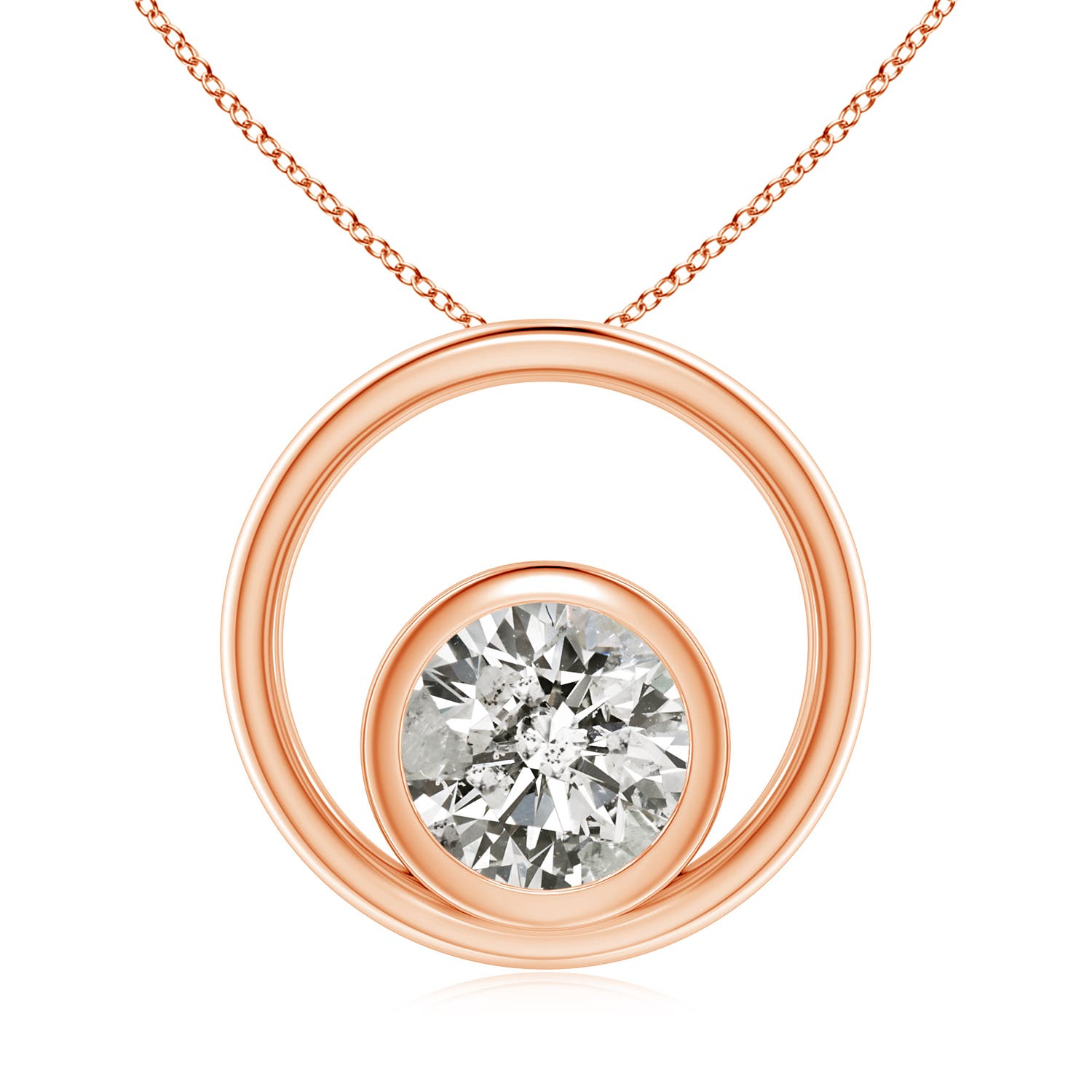 K, I3 / 0.75 CT / 14 KT Rose Gold