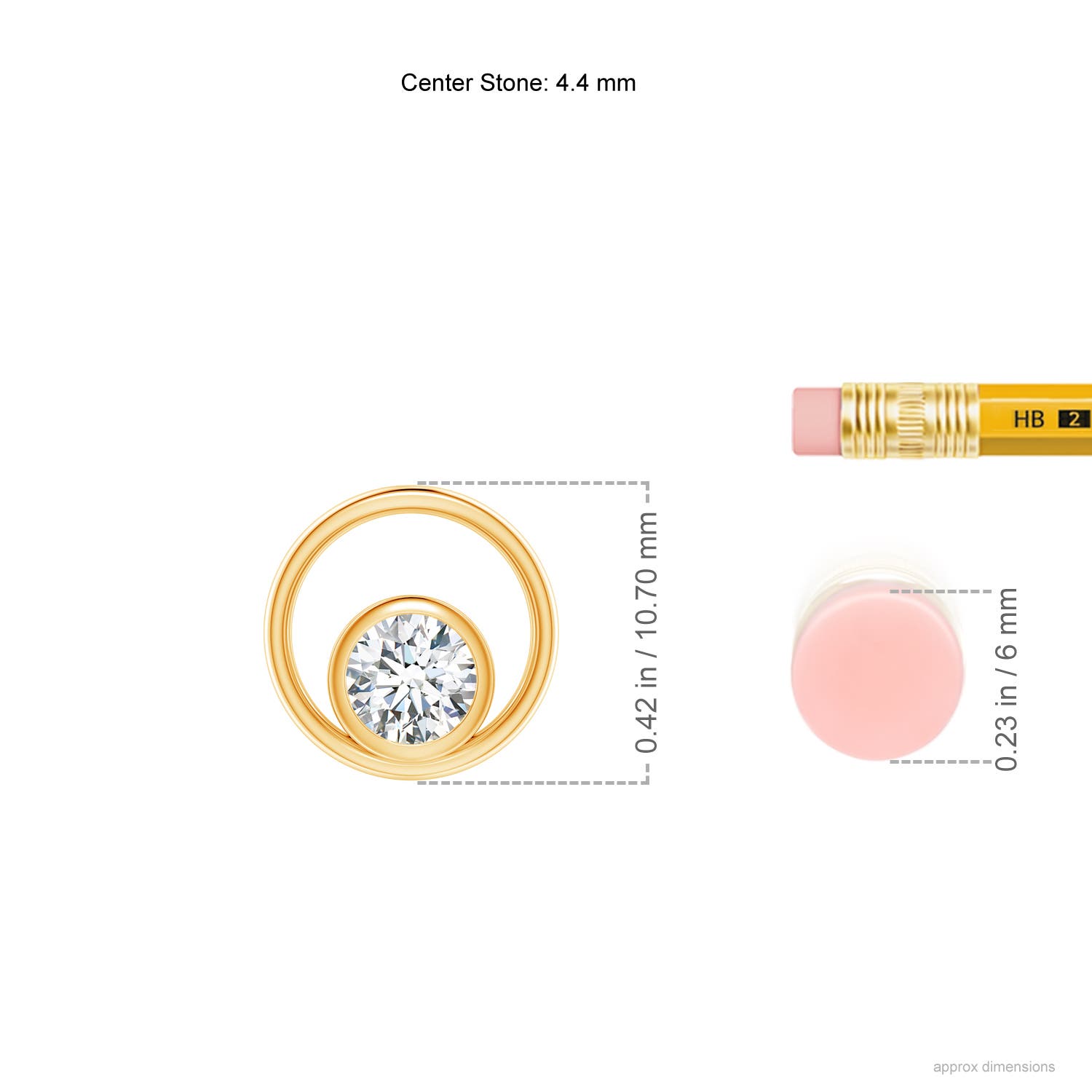 G, VS2 / 0.33 CT / 14 KT Yellow Gold