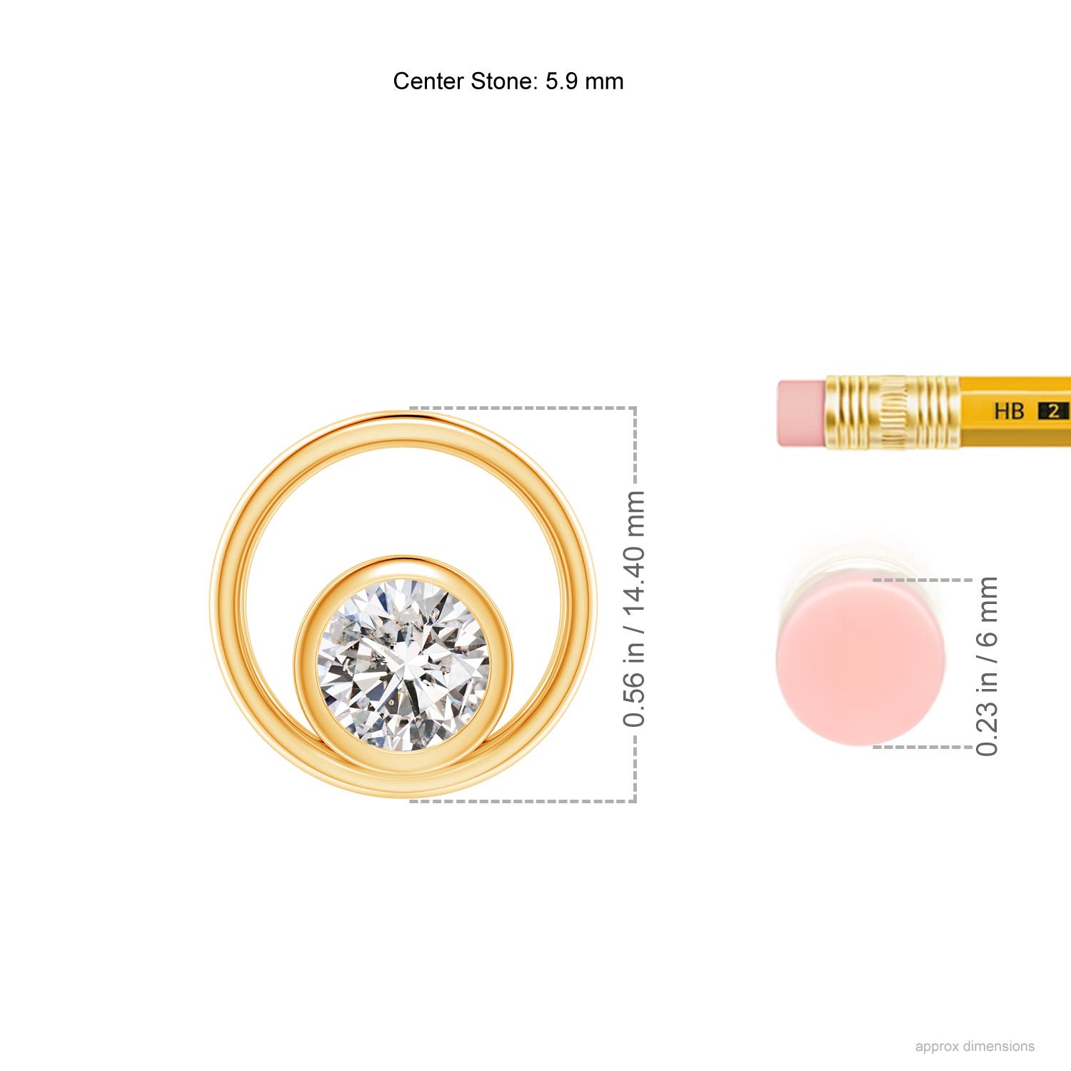 I-J, I1-I2 / 0.75 CT / 14 KT Yellow Gold