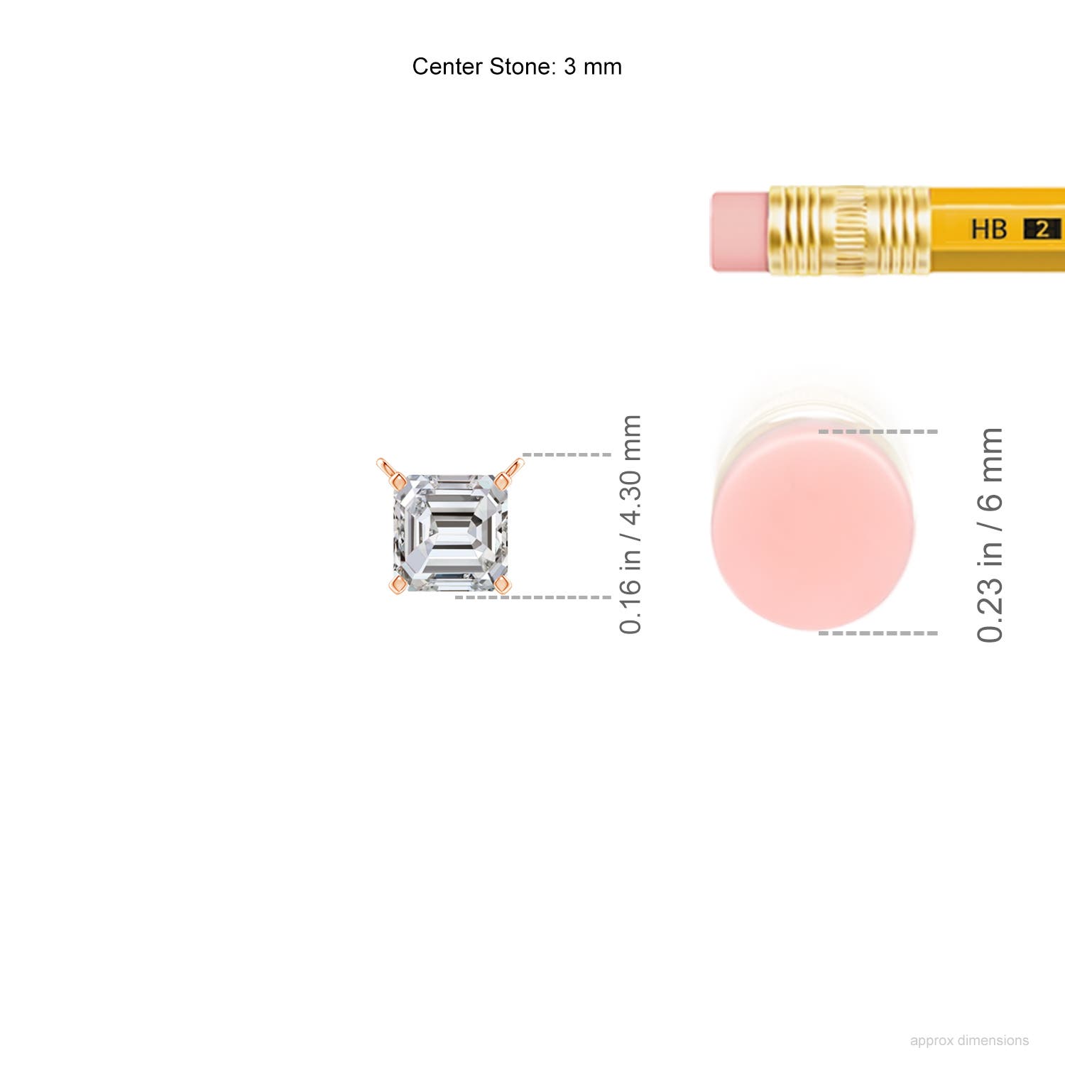 I-J, I1-I2 / 0.15 CT / 14 KT Rose Gold