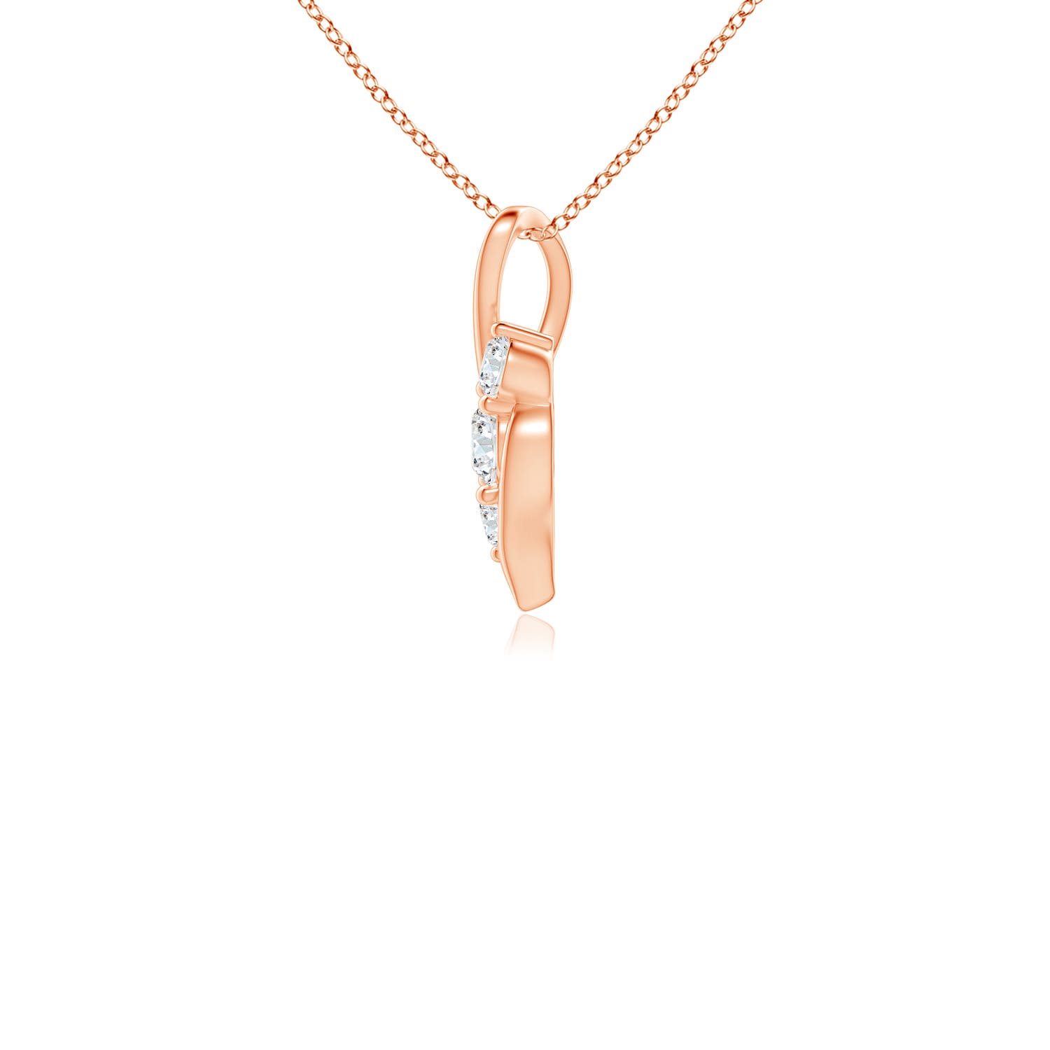 G, VS2 / 0.25 CT / 14 KT Rose Gold