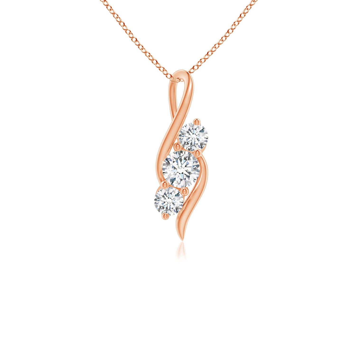 G, VS2 / 0.5 CT / 14 KT Rose Gold