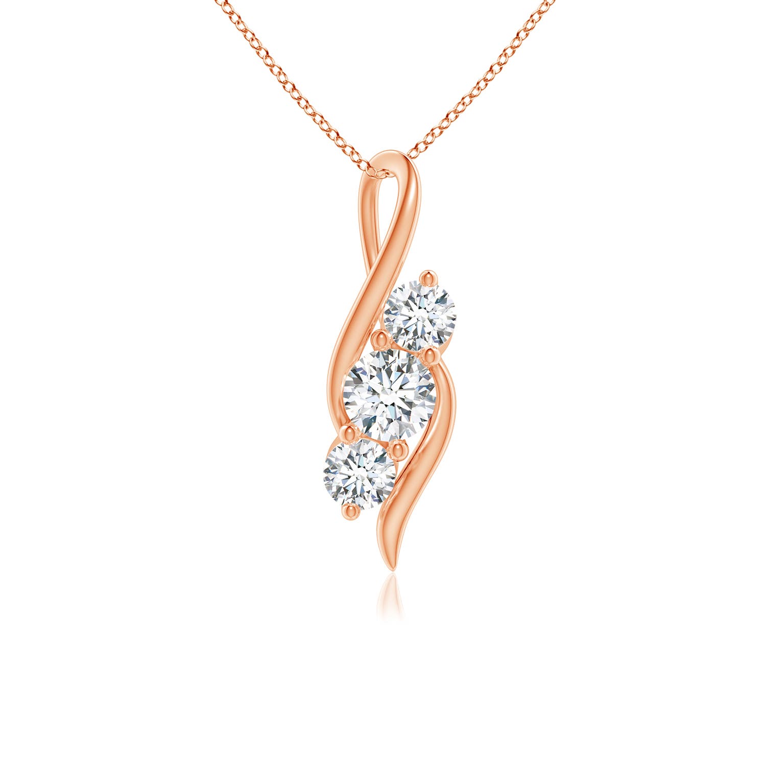 G, VS2 / 0.75 CT / 14 KT Rose Gold