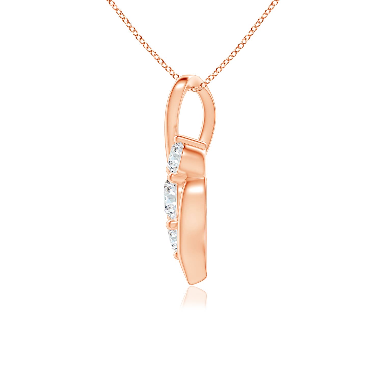 G, VS2 / 0.75 CT / 14 KT Rose Gold