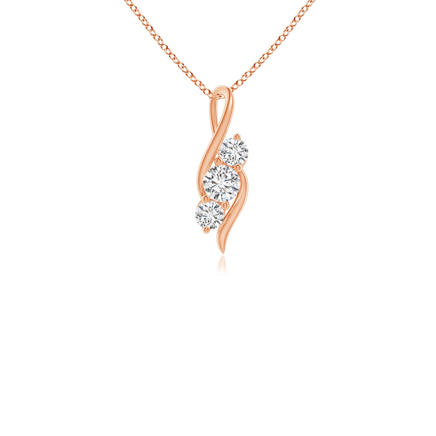 H, SI2 / 0.25 CT / 14 KT Rose Gold