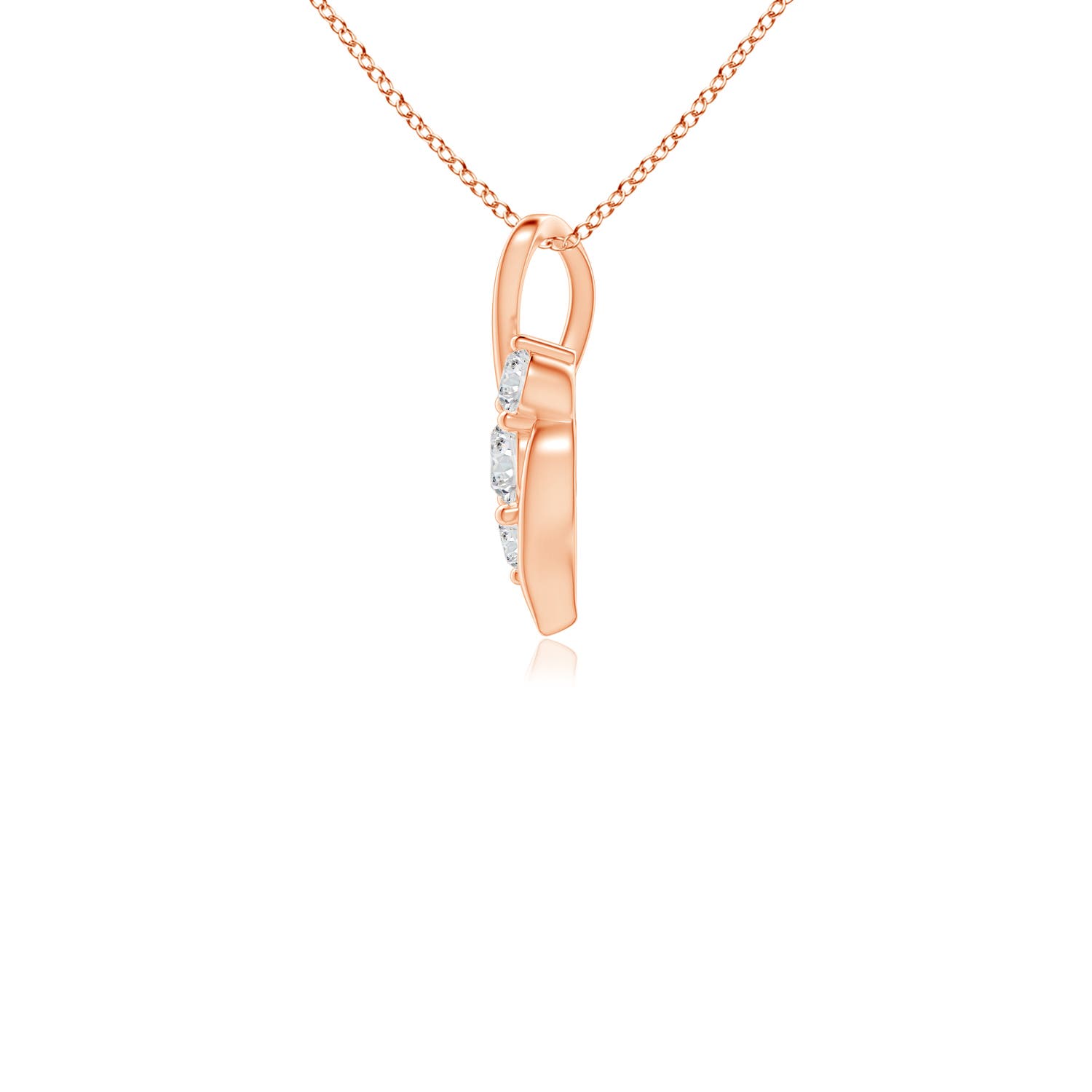 H, SI2 / 0.25 CT / 14 KT Rose Gold