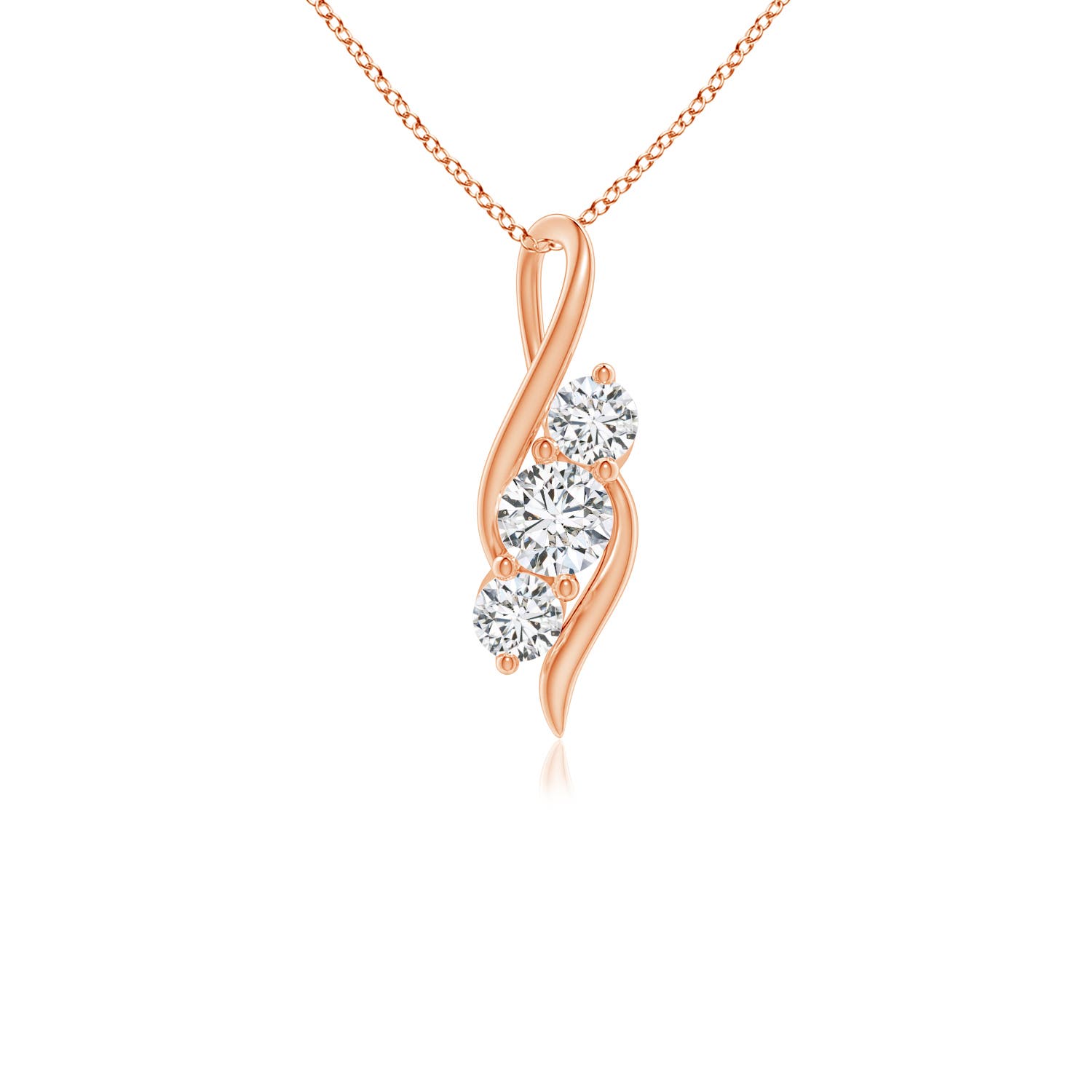 H, SI2 / 0.5 CT / 14 KT Rose Gold